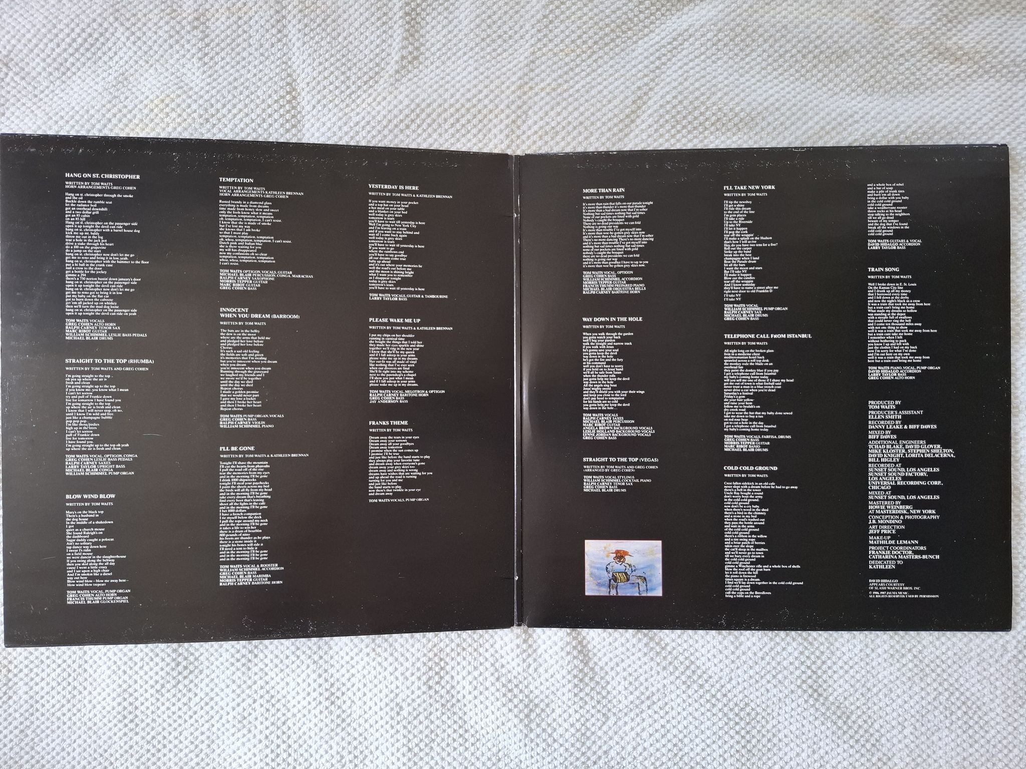 Omslagsbild för skivan TOM WAITS franks wild years LP -87 ITW3 Island Records