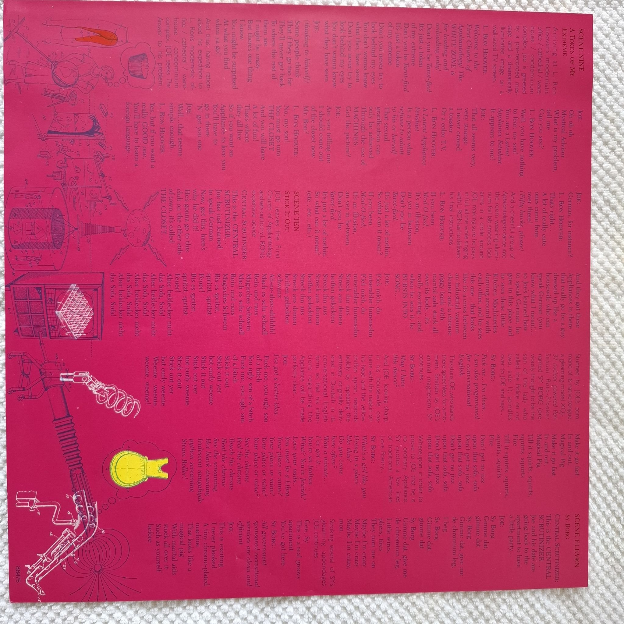 Omslagsbild för skivan FRANK ZAPPA joe´s garage acts II & III 2xLP -79 CBS 88475