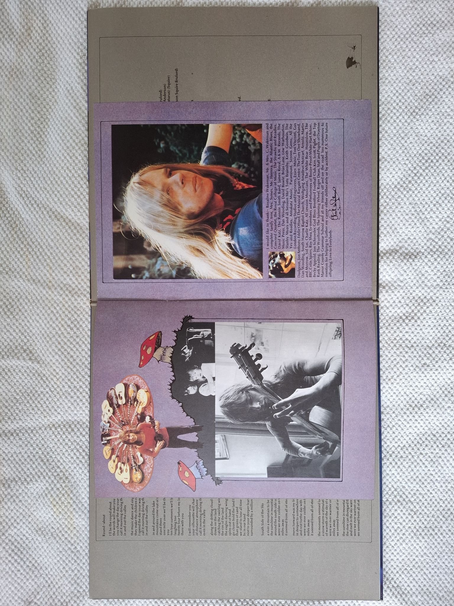 Omslagsbild för skivan YES fragile LP -71 UK plum Atlantic 2401019