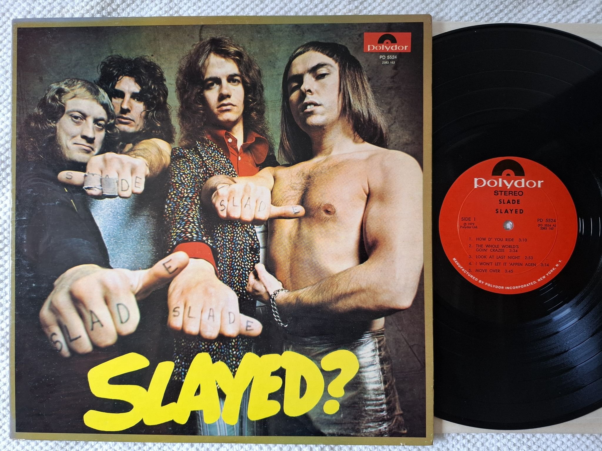 Omslagsbild för skivan SLADE slayed? LP -72 US polydor PD 5524