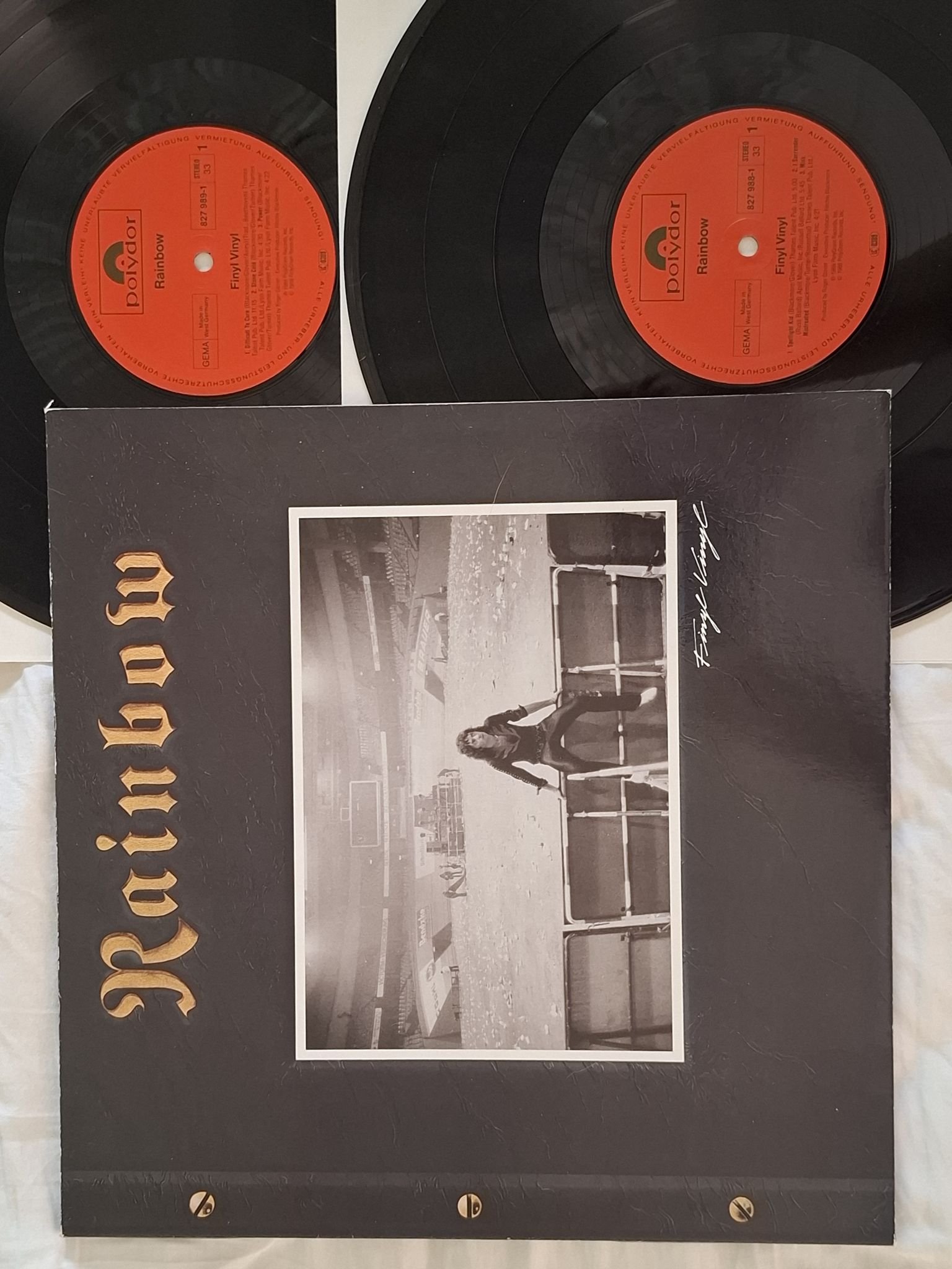 Omslagsbild för skivan RAINBOW finyl vinyl x2 LP -86 Polydor 827 989-1