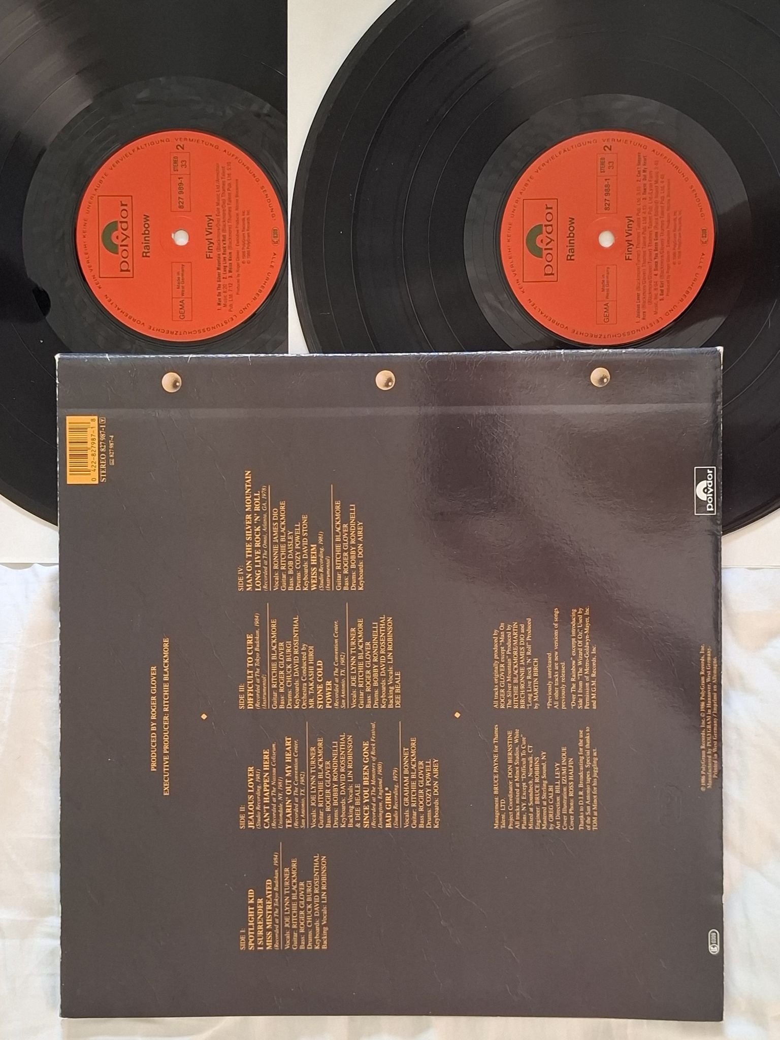 Omslagsbild för skivan RAINBOW finyl vinyl x2 LP -86 Polydor 827 989-1