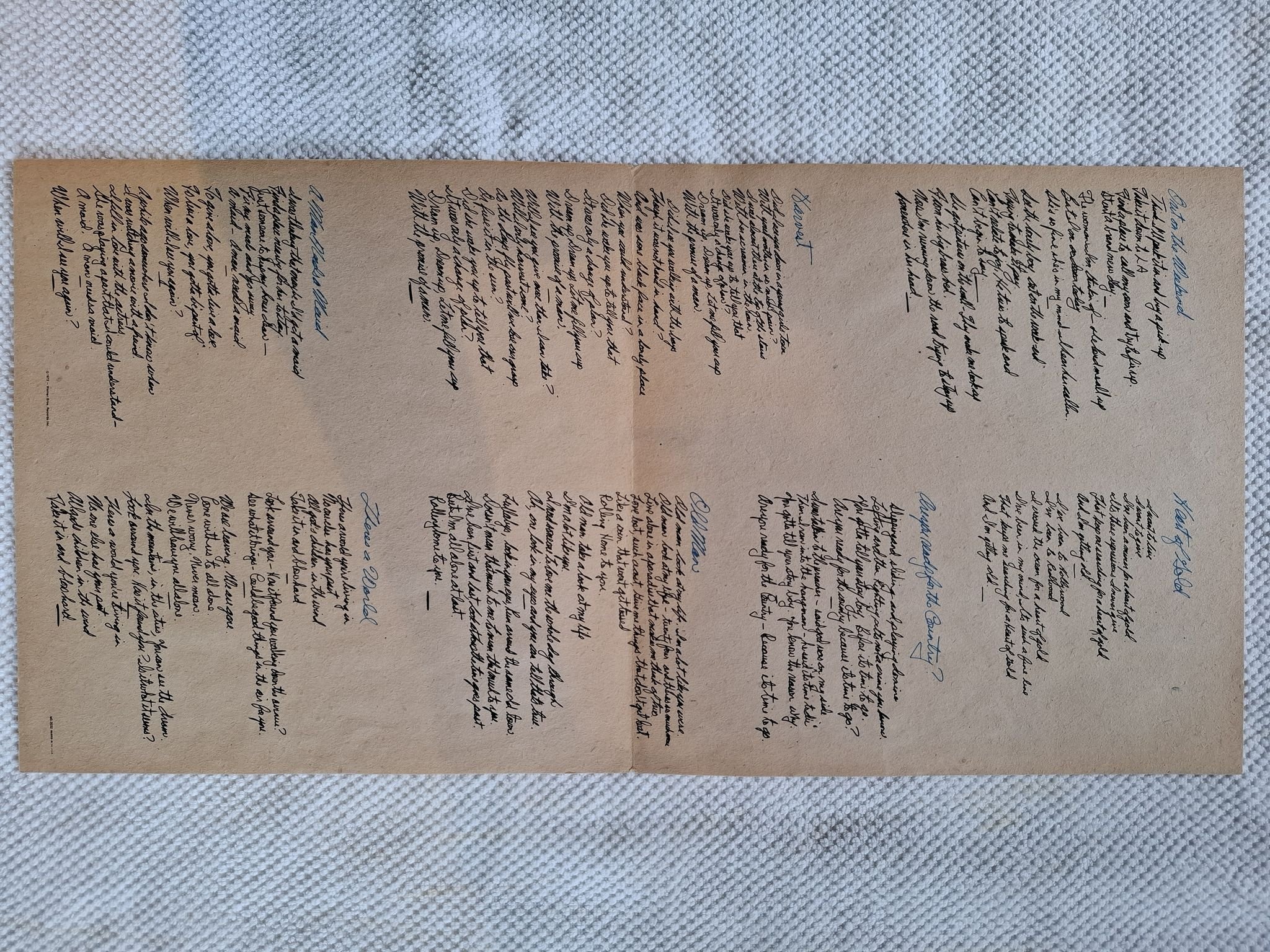 Omslagsbild för skivan NEIL YOUNG harvest LP -72 US MS 2032 Reprise Records