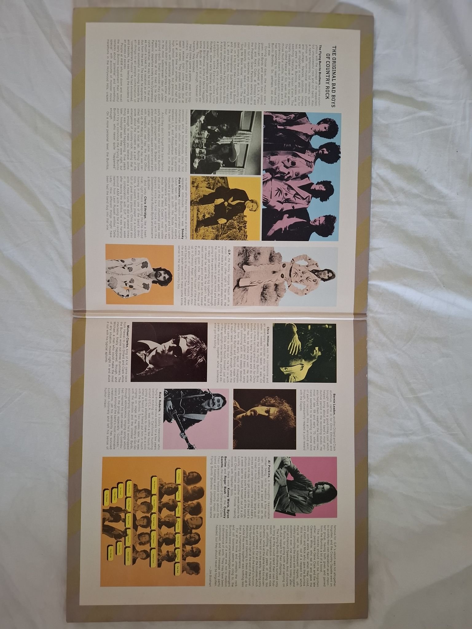 Omslagsbild för skivan THE FLYING BURRITO BROS close up the honky tonks 2xLP -74 A&M records SP-3631