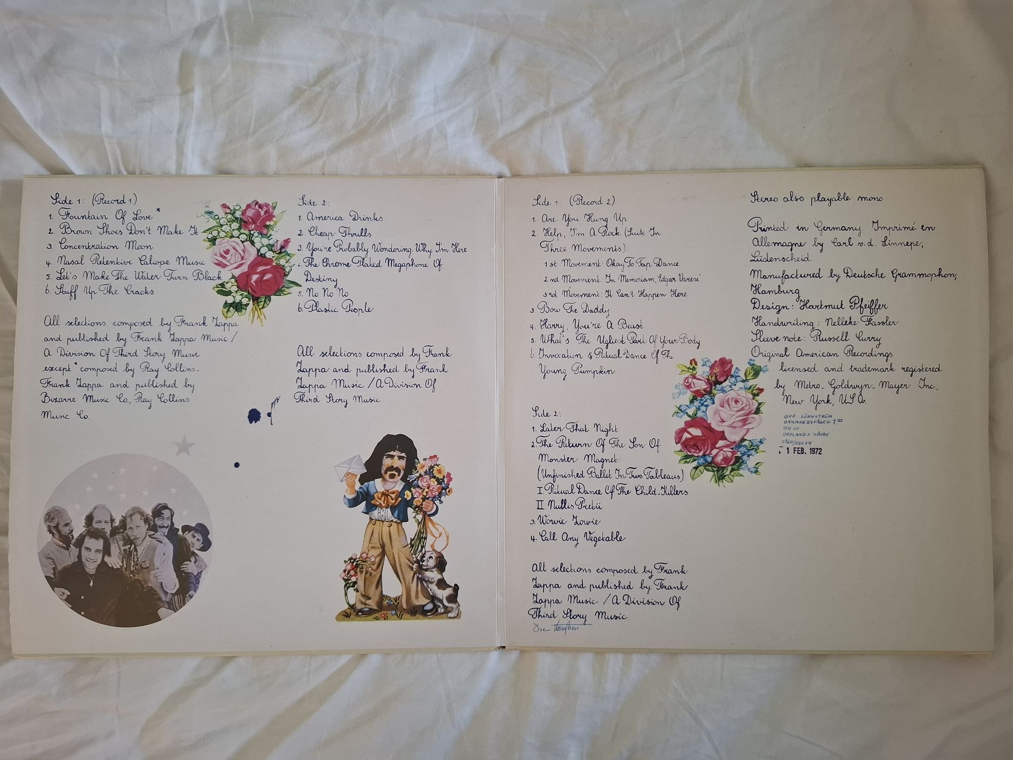 Omslagsbild för skivan THE MOTHERS OF INVENTION mother's day 2xLP -71 Metro Records 2626 002