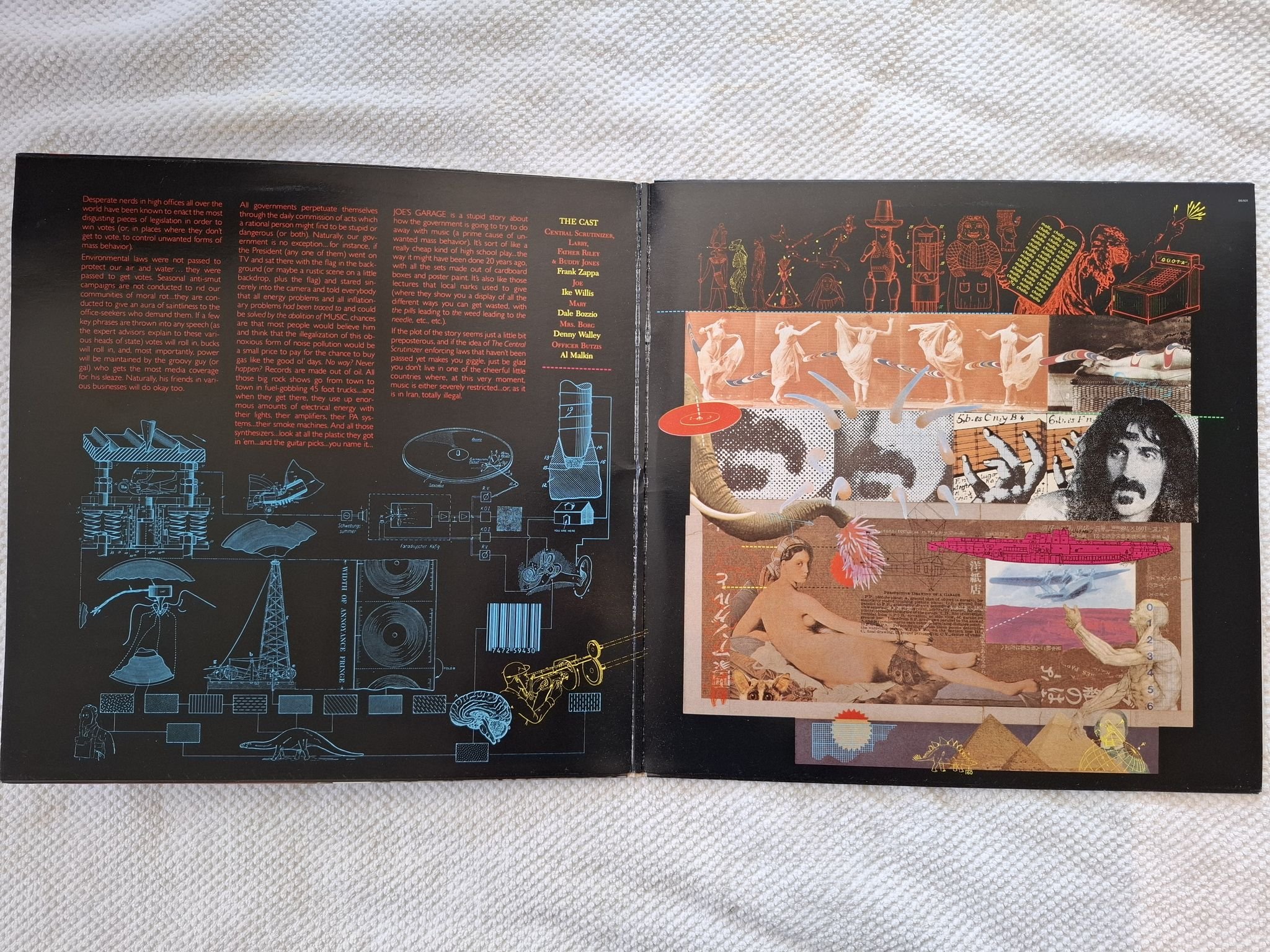 Omslagsbild för skivan ZAPPA joe's garage Act I. LP -79 CBS 88101