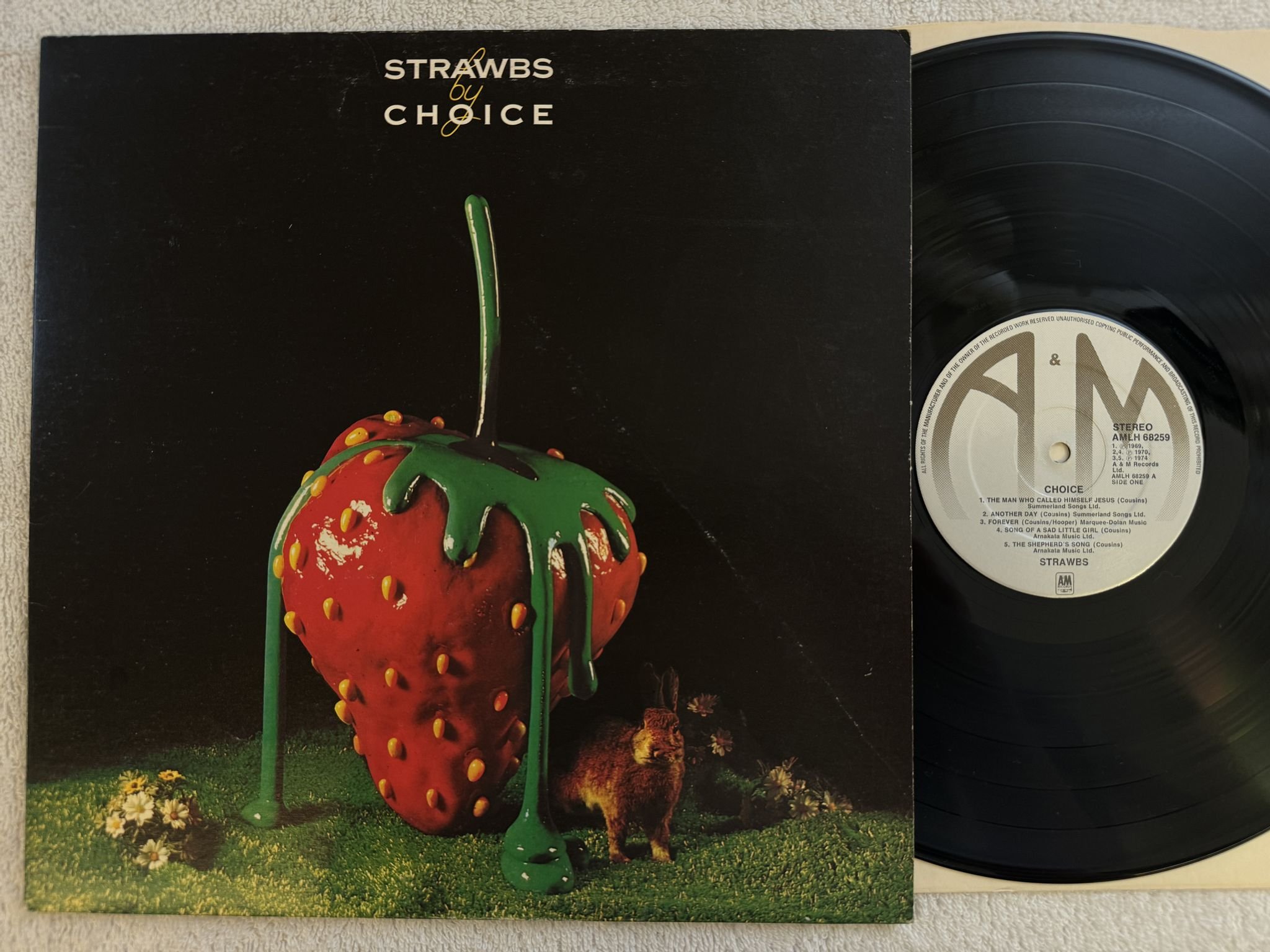 Omslagsbild för skivan STRAWBS strawbs by choice LP -74 AMLH 68259 A&M Records