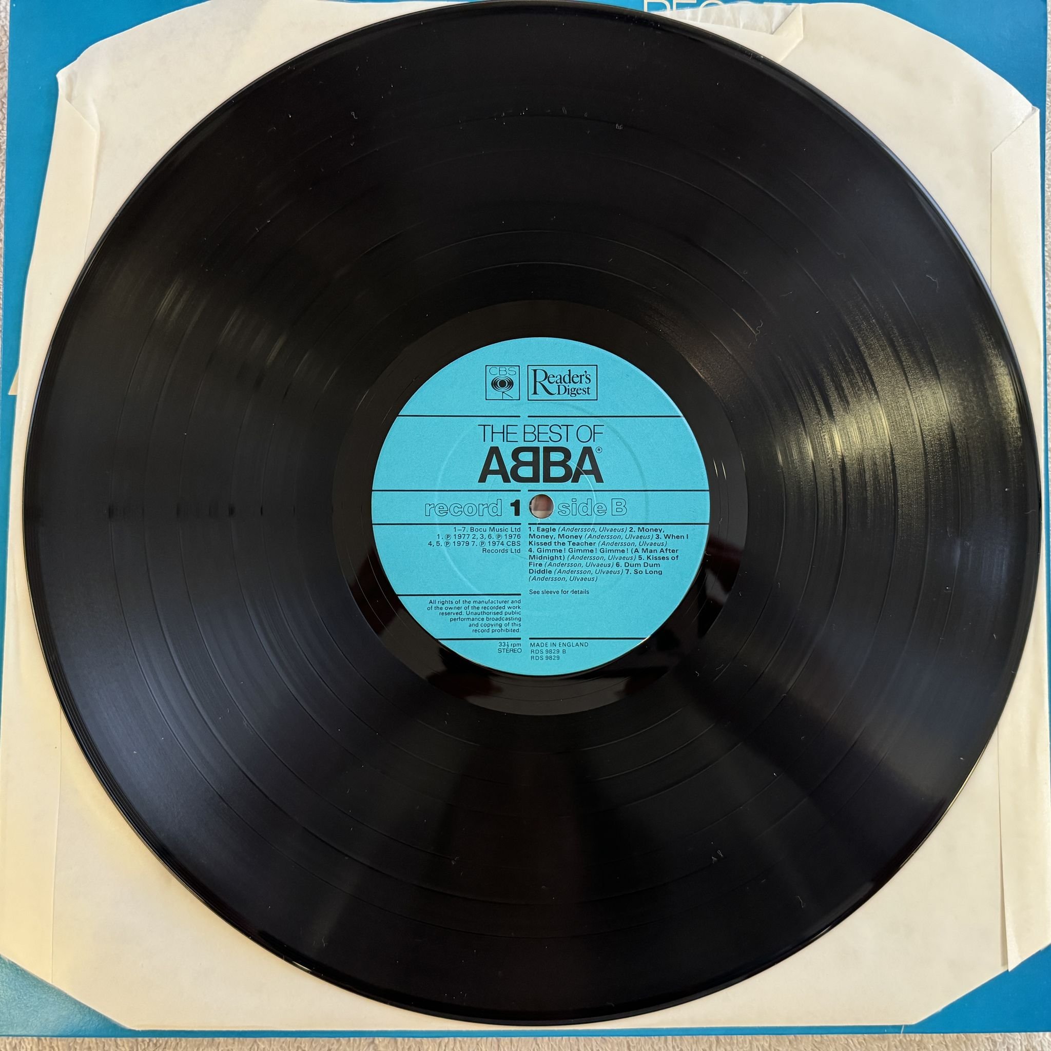 Omslagsbild för skivan ABBA the best of ABBA 5x LP -82 GABA A-112 CBS