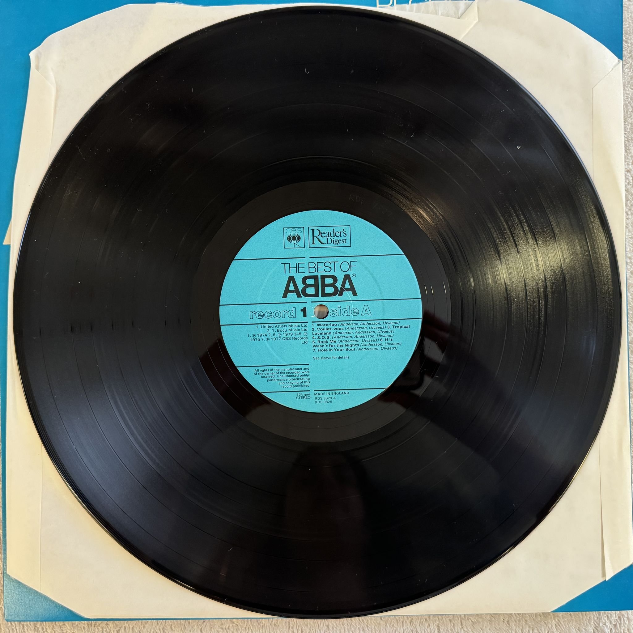 Omslagsbild för skivan ABBA the best of ABBA 5x LP -82 GABA A-112 CBS