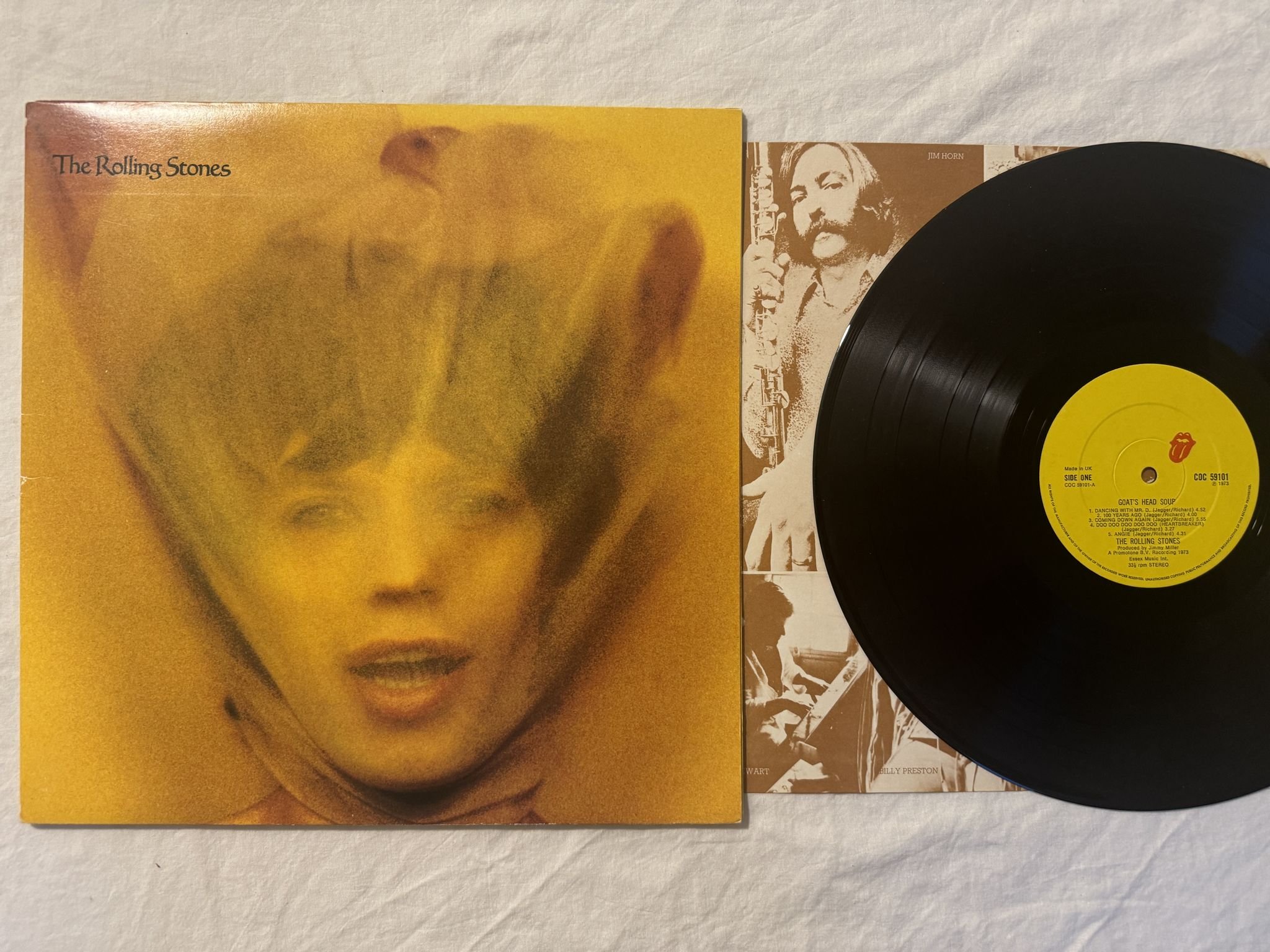Omslagsbild för skivan THE ROLLING STONES goat´s head soup LP -73 COC 59101 Rolling Stones Records