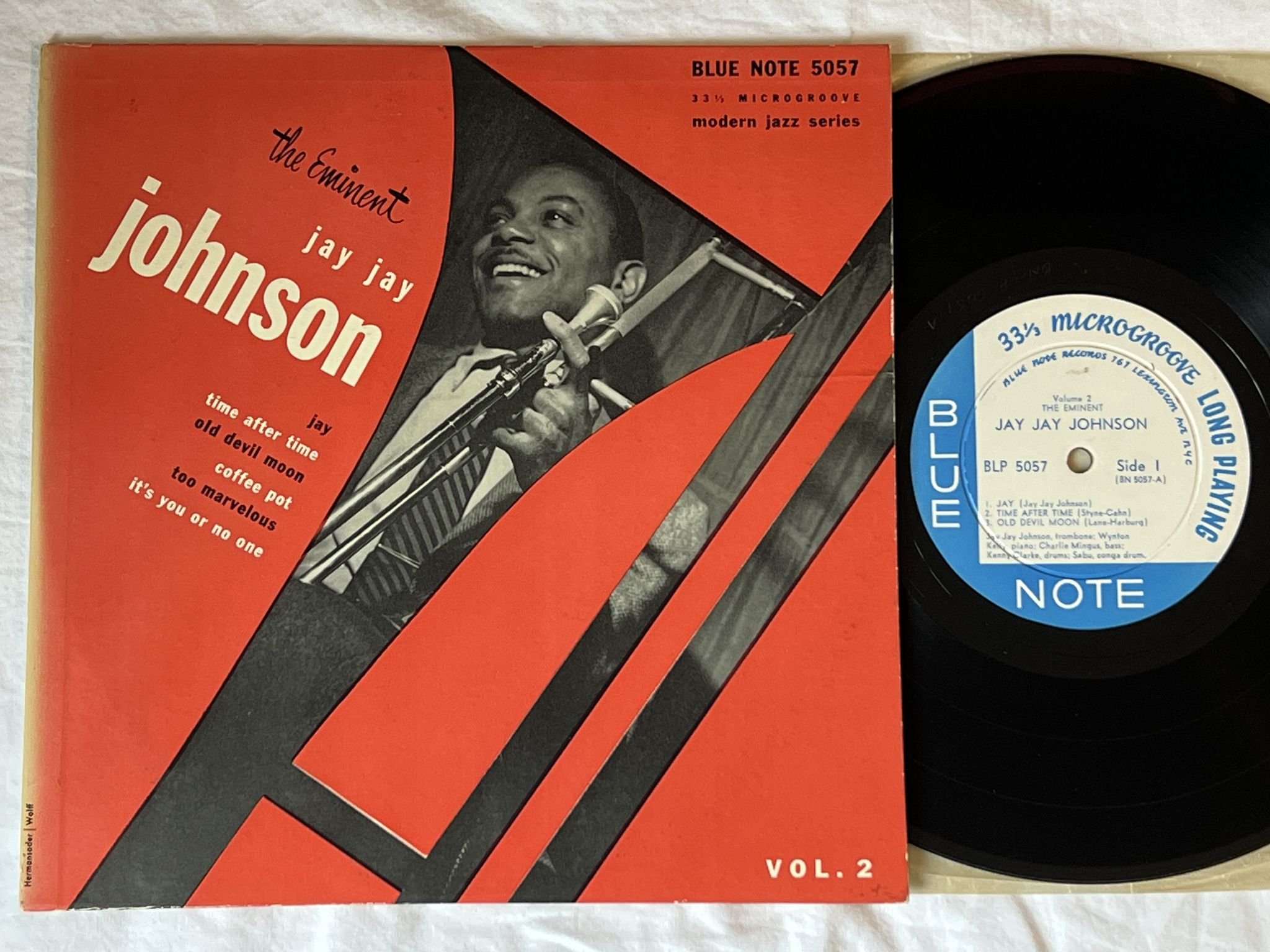 Omslagsbild för skivan JAY JAY JOHNSON the eminent jay jay johnson vol. 2 10" LP -55 BLP 5057 Blue Note