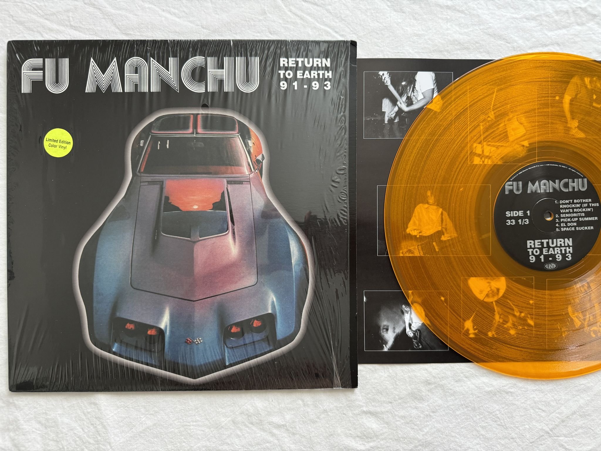 Omslagsbild för skivan FU MANCHU return to earth 91-93 LP -98 ELS 014 Elastic Records