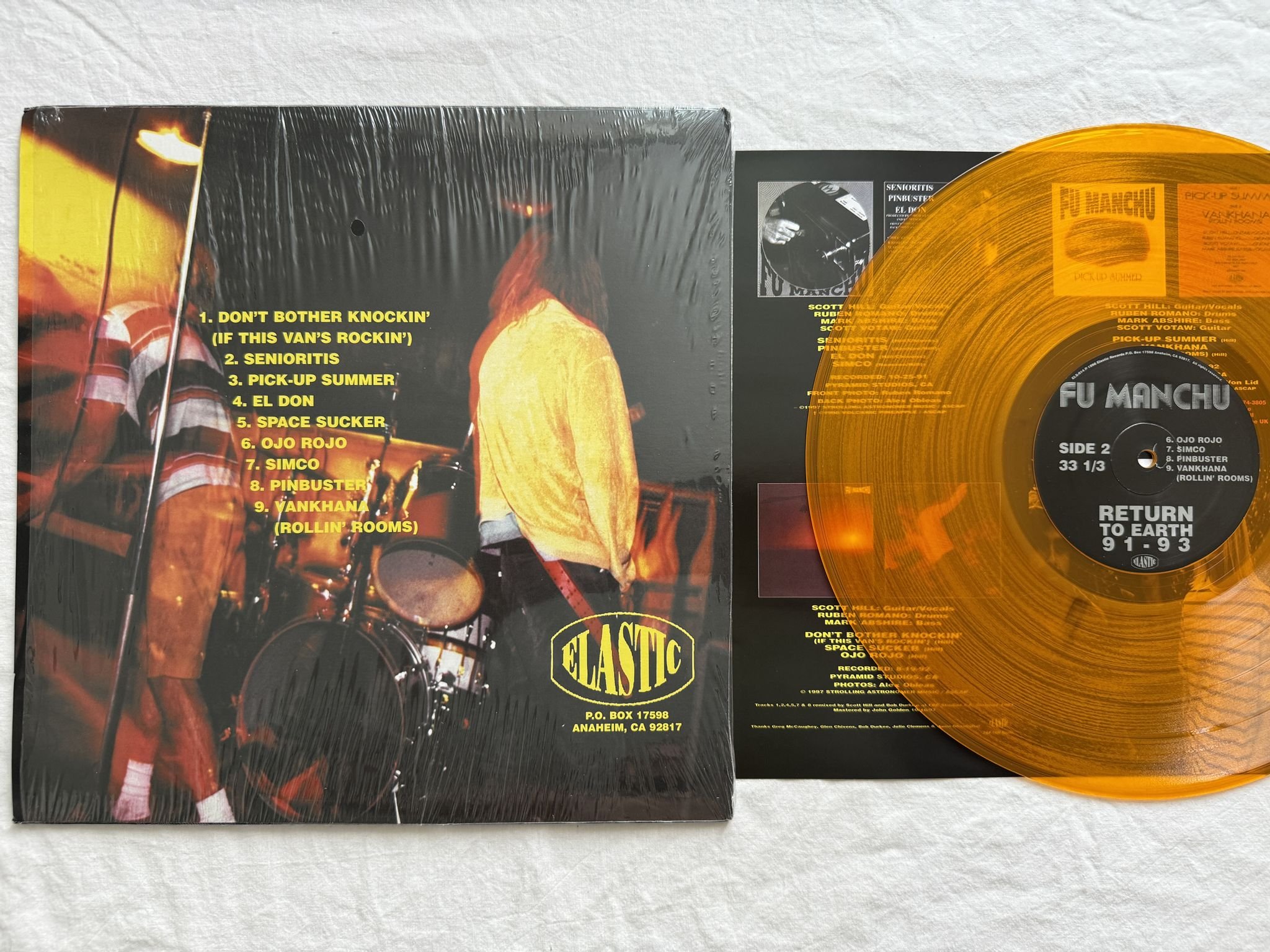 Omslagsbild för skivan FU MANCHU return to earth 91-93 LP -98 ELS 014 Elastic Records