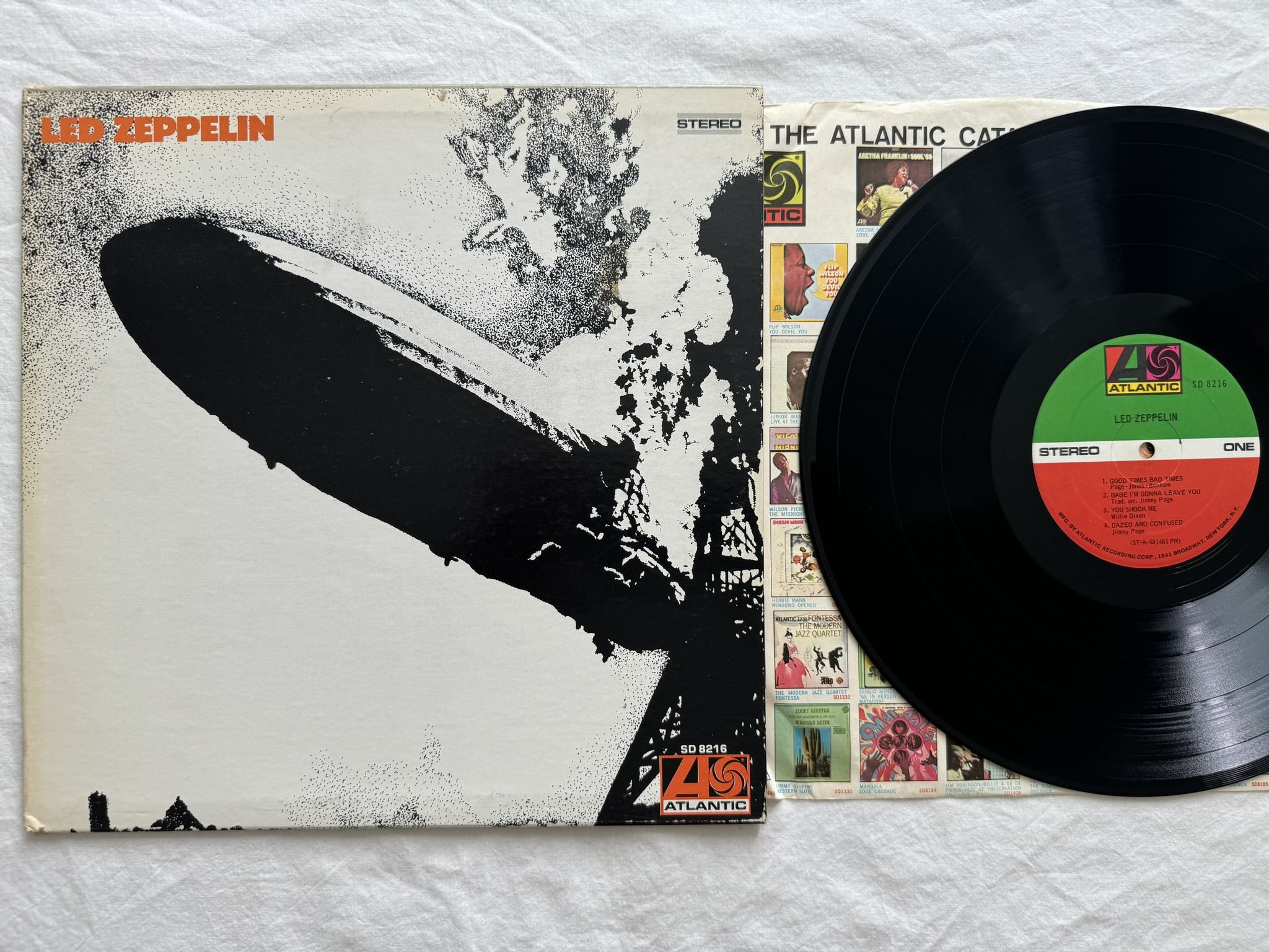 Omslagsbild för skivan LED ZEPPELIN Led Zeppelin LP SD 8216 Atlantic