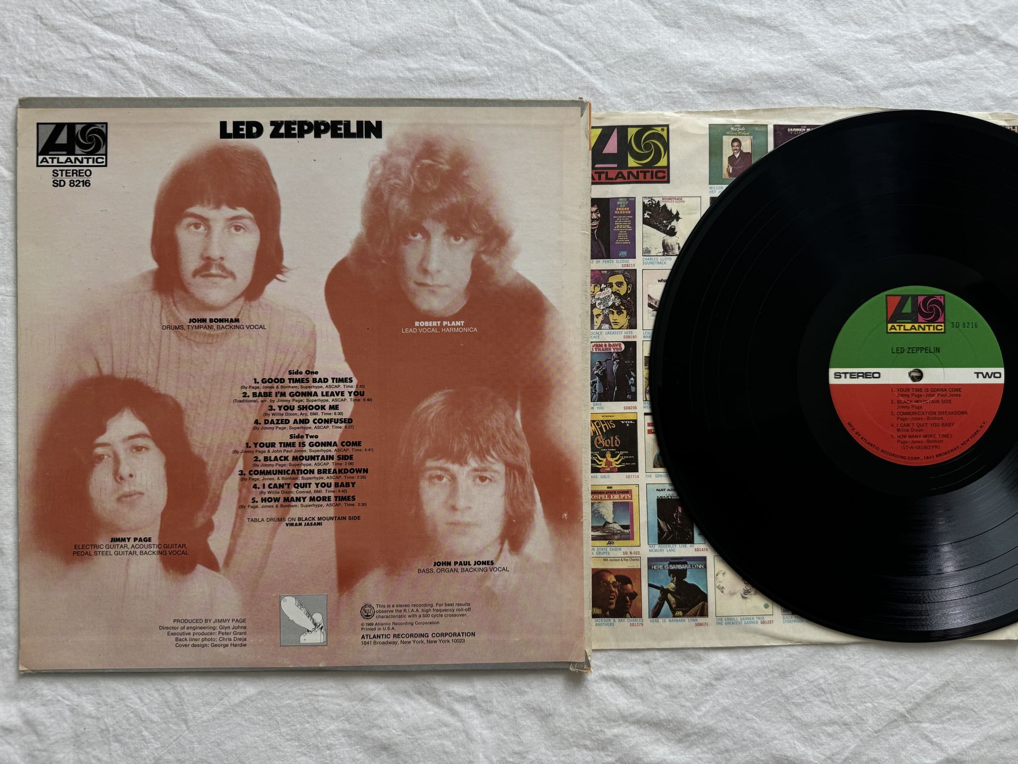Omslagsbild för skivan LED ZEPPELIN Led Zeppelin LP SD 8216 Atlantic