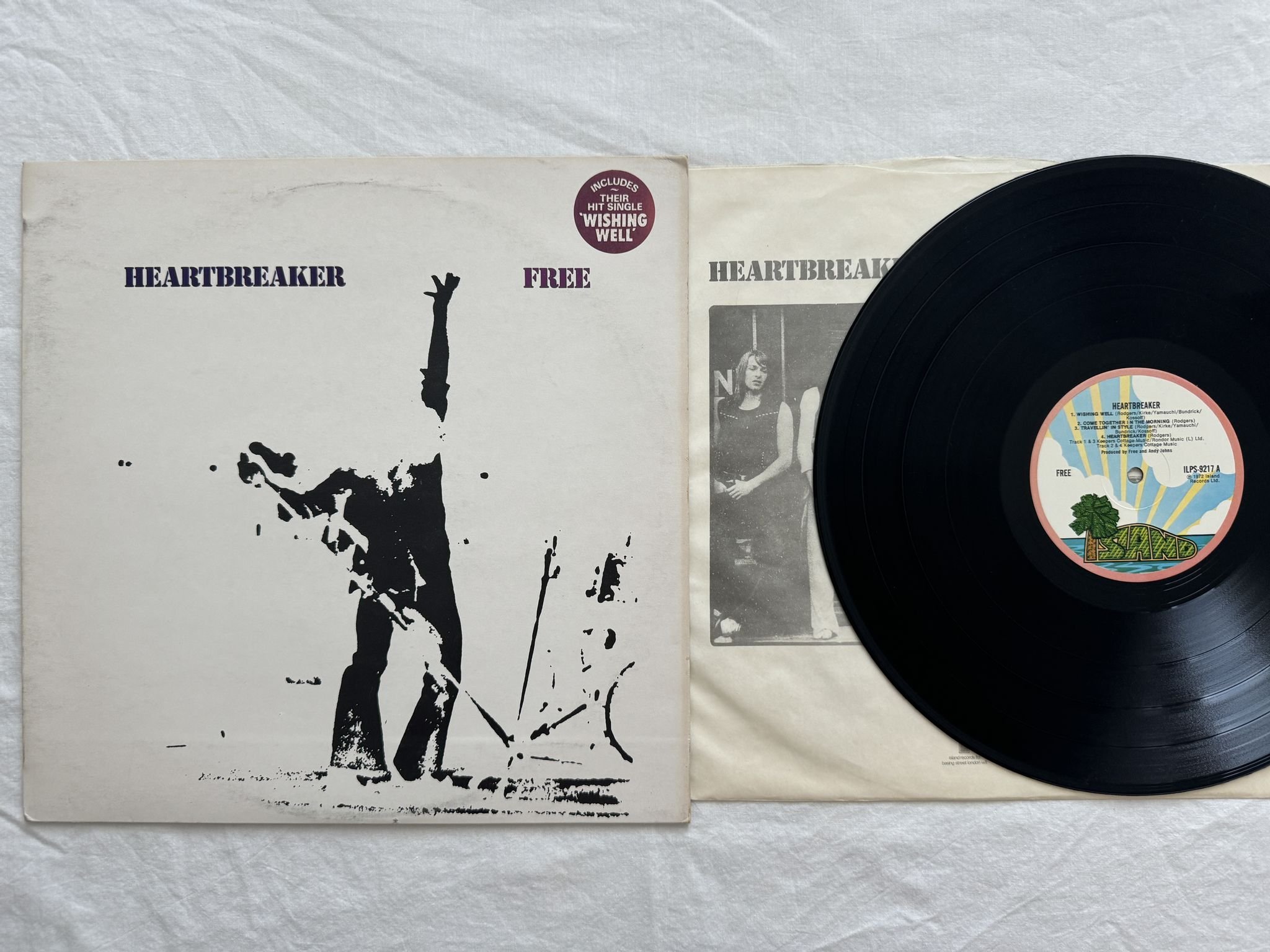Omslagsbild för skivan FREE heartbreaker LP -73 ILPS 9217 Island Records