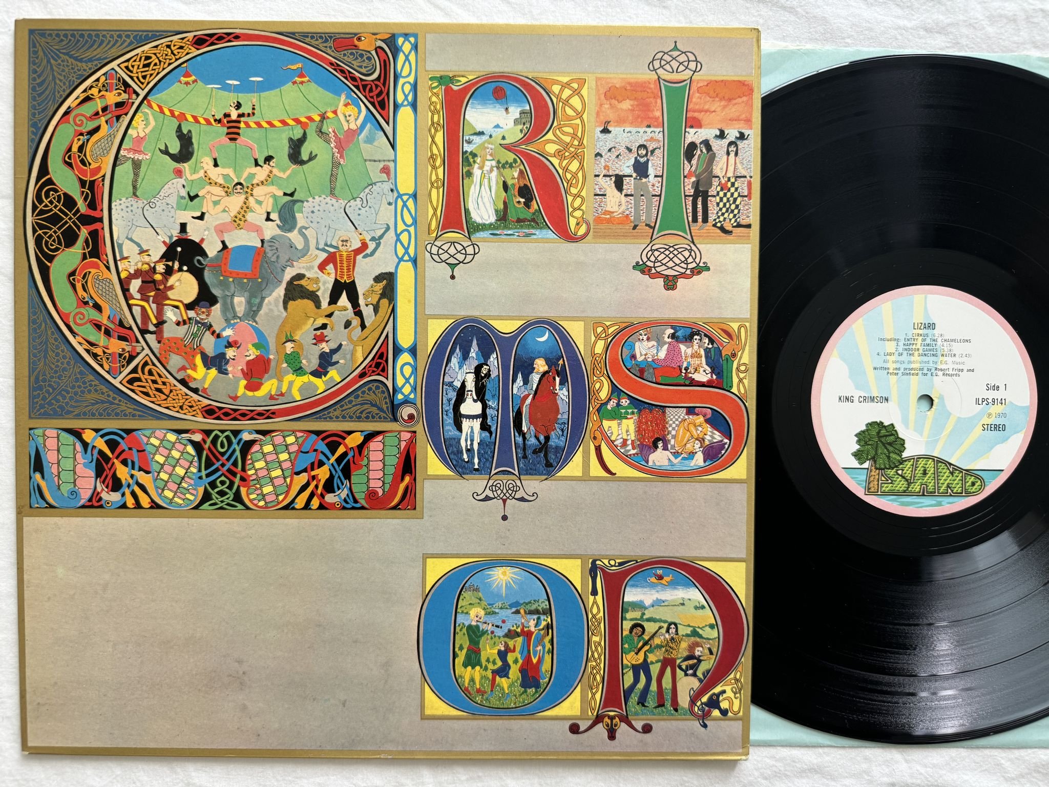 Omslagsbild för skivan KING CRIMSON LP -70 ILPS 9141 Island Records