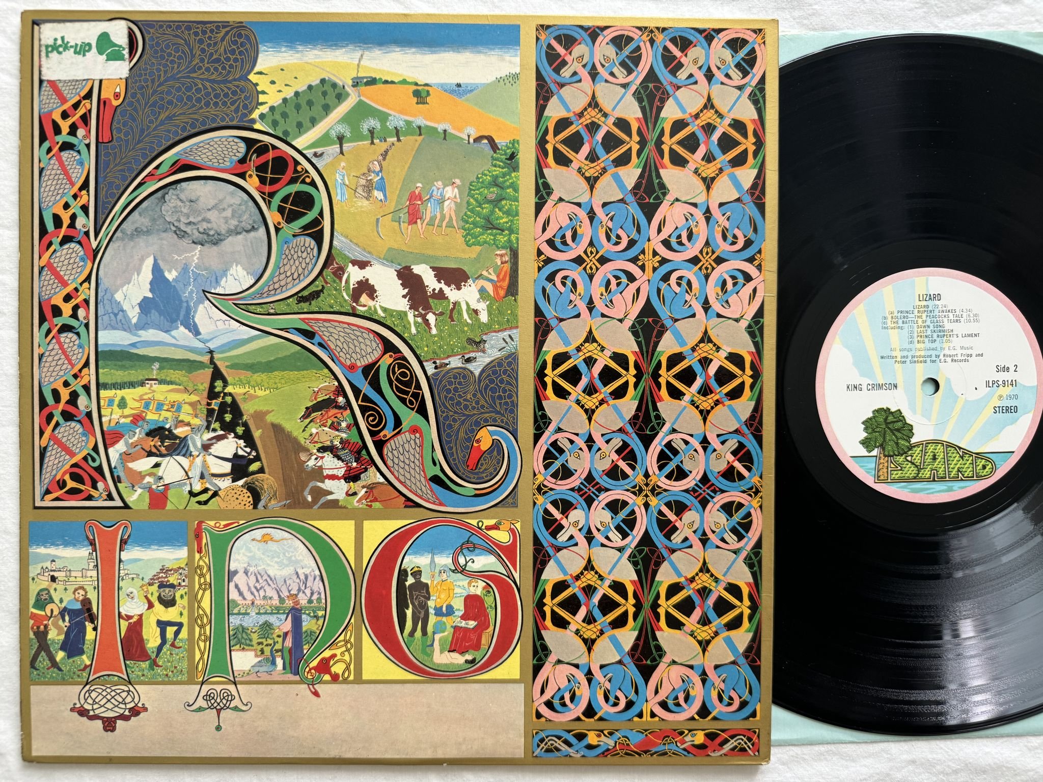 Omslagsbild för skivan KING CRIMSON LP -70 ILPS 9141 Island Records