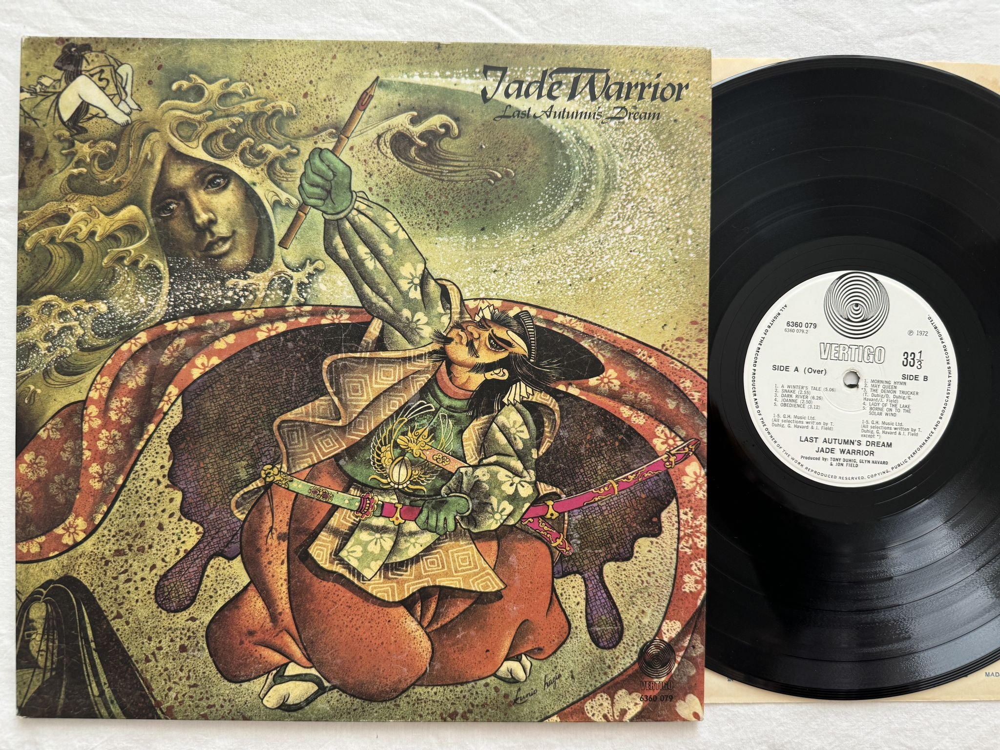 Omslagsbild för skivan JADE WARRIOR last autumn's dream LP -72 6369 079 Vertigo