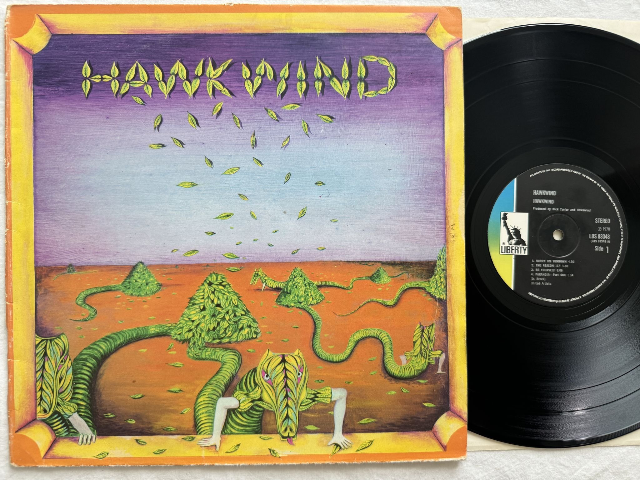 Omslagsbild för skivan HAWKWIND LP -70 LBS 83348 Liberty