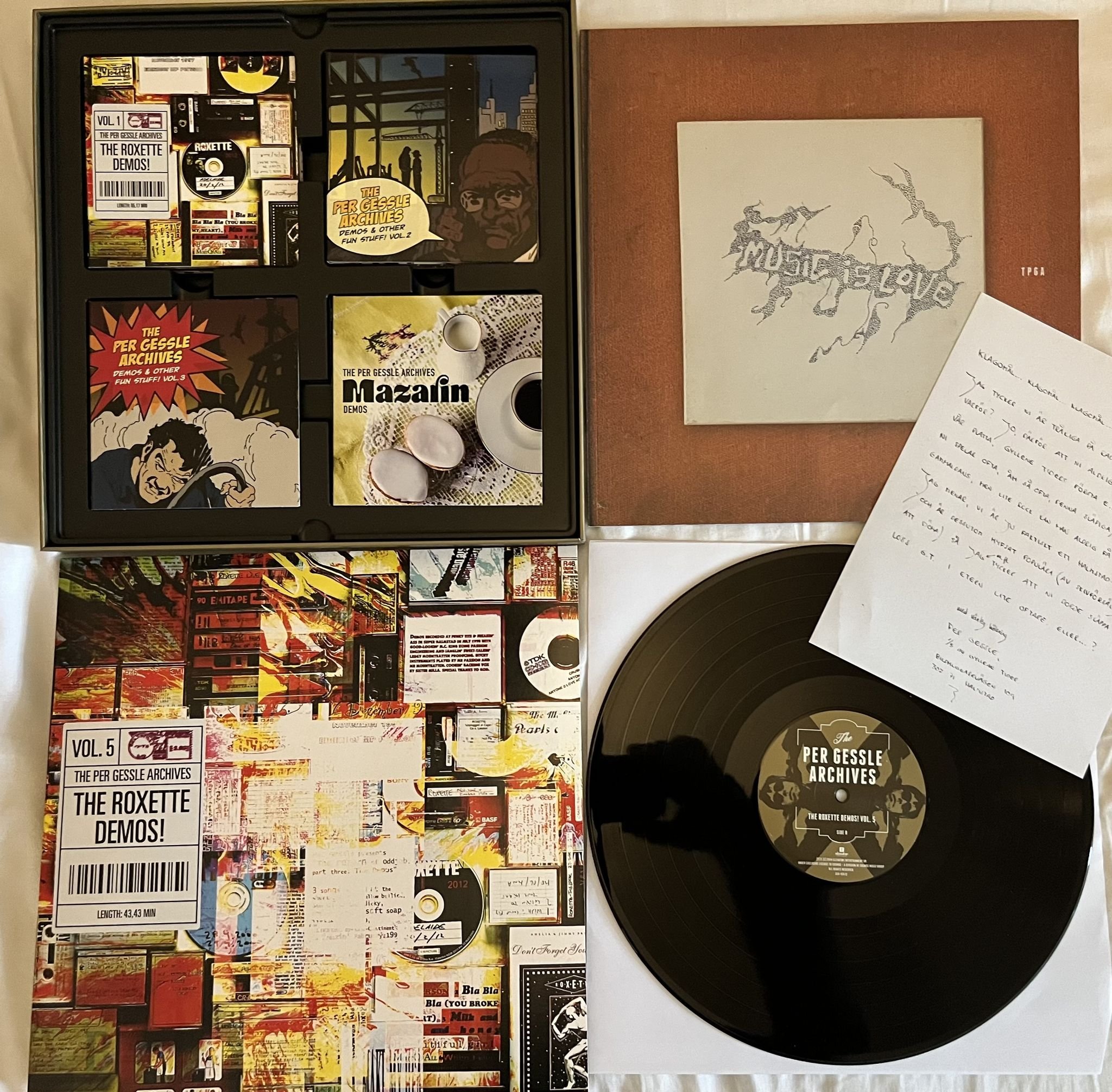 Omslagsbild för skivan Per Gessle – The Per Gessle Archives 10xcd LP BOX 2014 elevator 334 43503