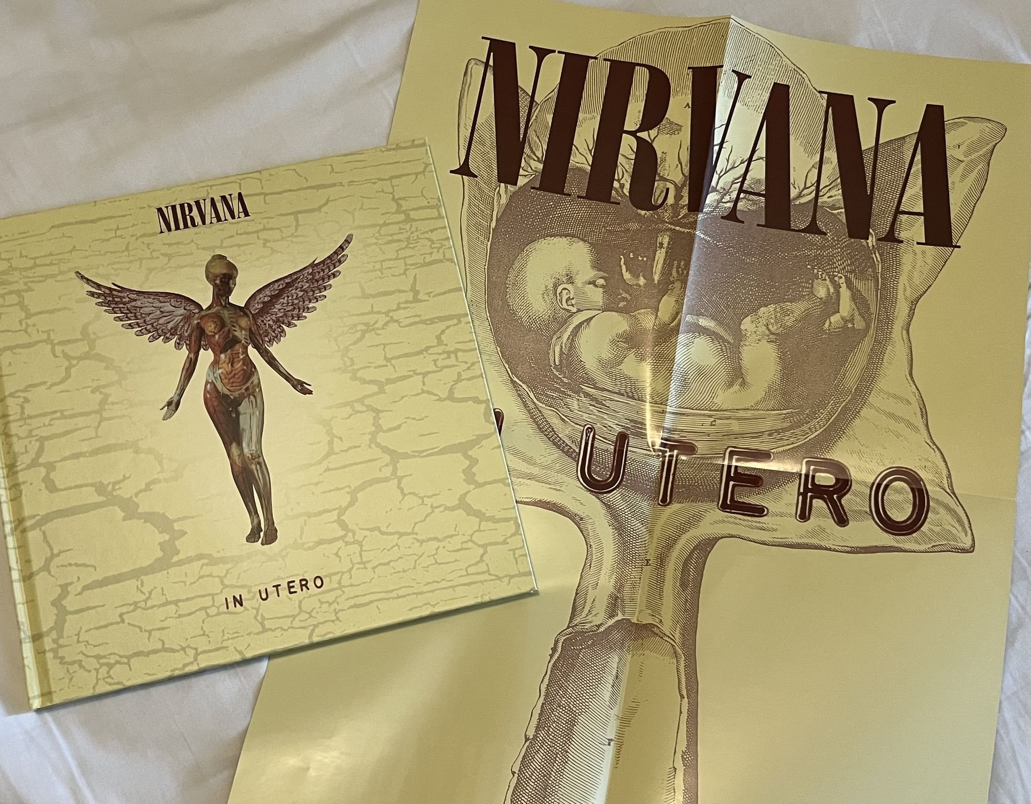 Omslagsbild för skivan NIRVANA In Utero 3cd / dvd BOX 2013 EU dgc 00602537462445