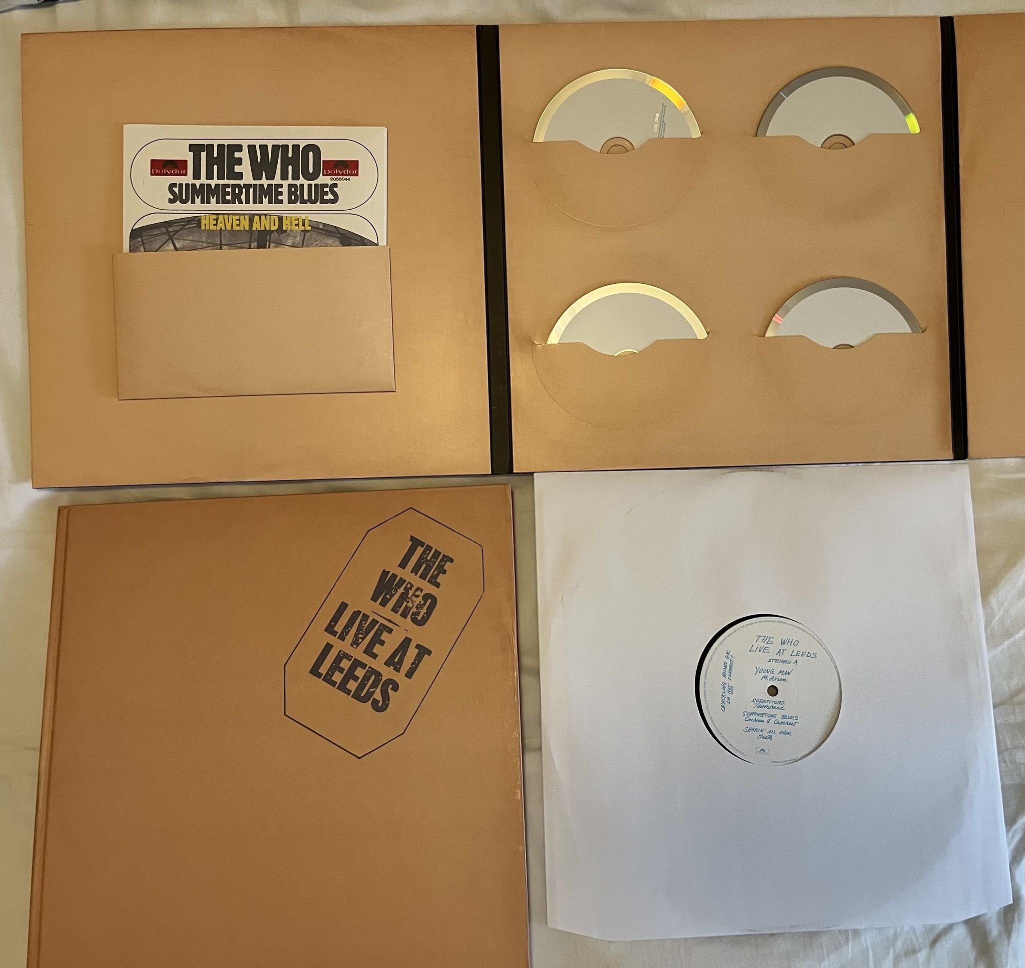 Omslagsbild för skivan THE WHO Live At Leeds LP + CD BOX 2010 polydor 0602527500720