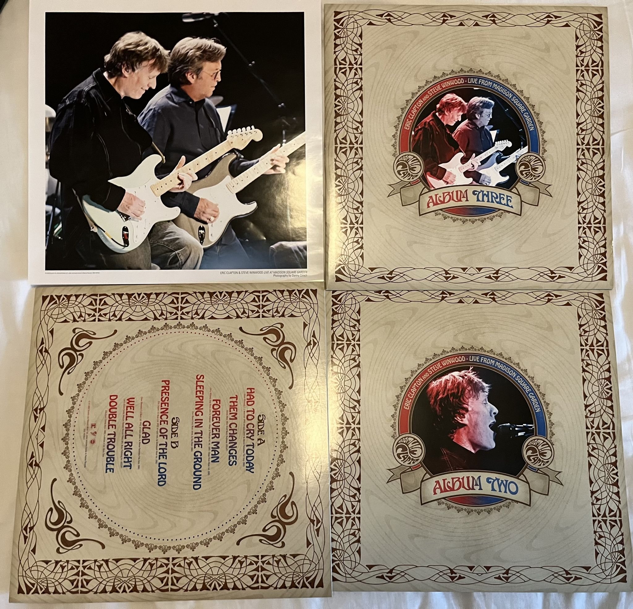 Omslagsbild för skivan Eric Clapton and Steve Winwood – Live From Madison Square Garden 3xLP 2009 Ger