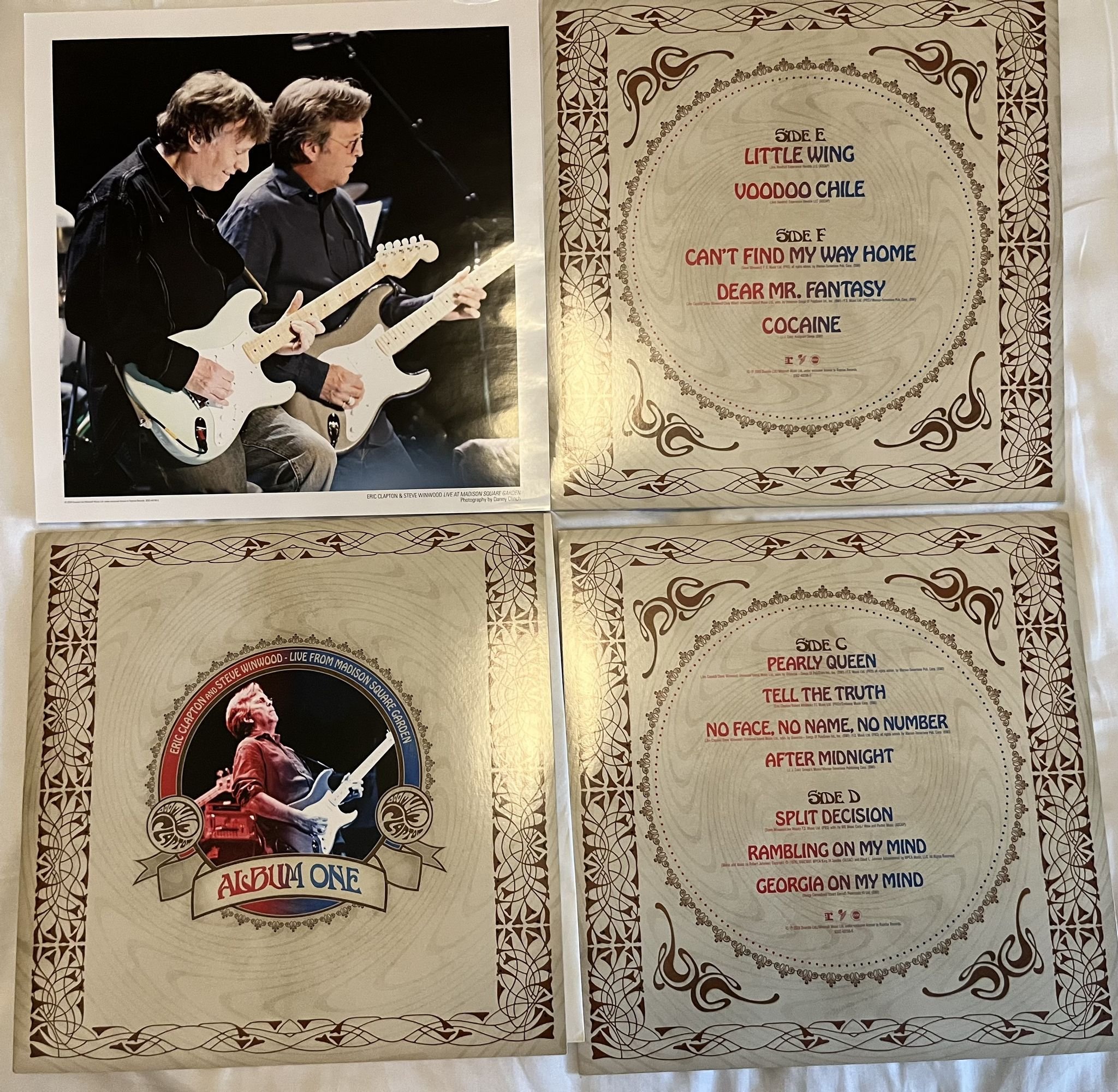 Omslagsbild för skivan Eric Clapton and Steve Winwood – Live From Madison Square Garden 3xLP 2009 Ger