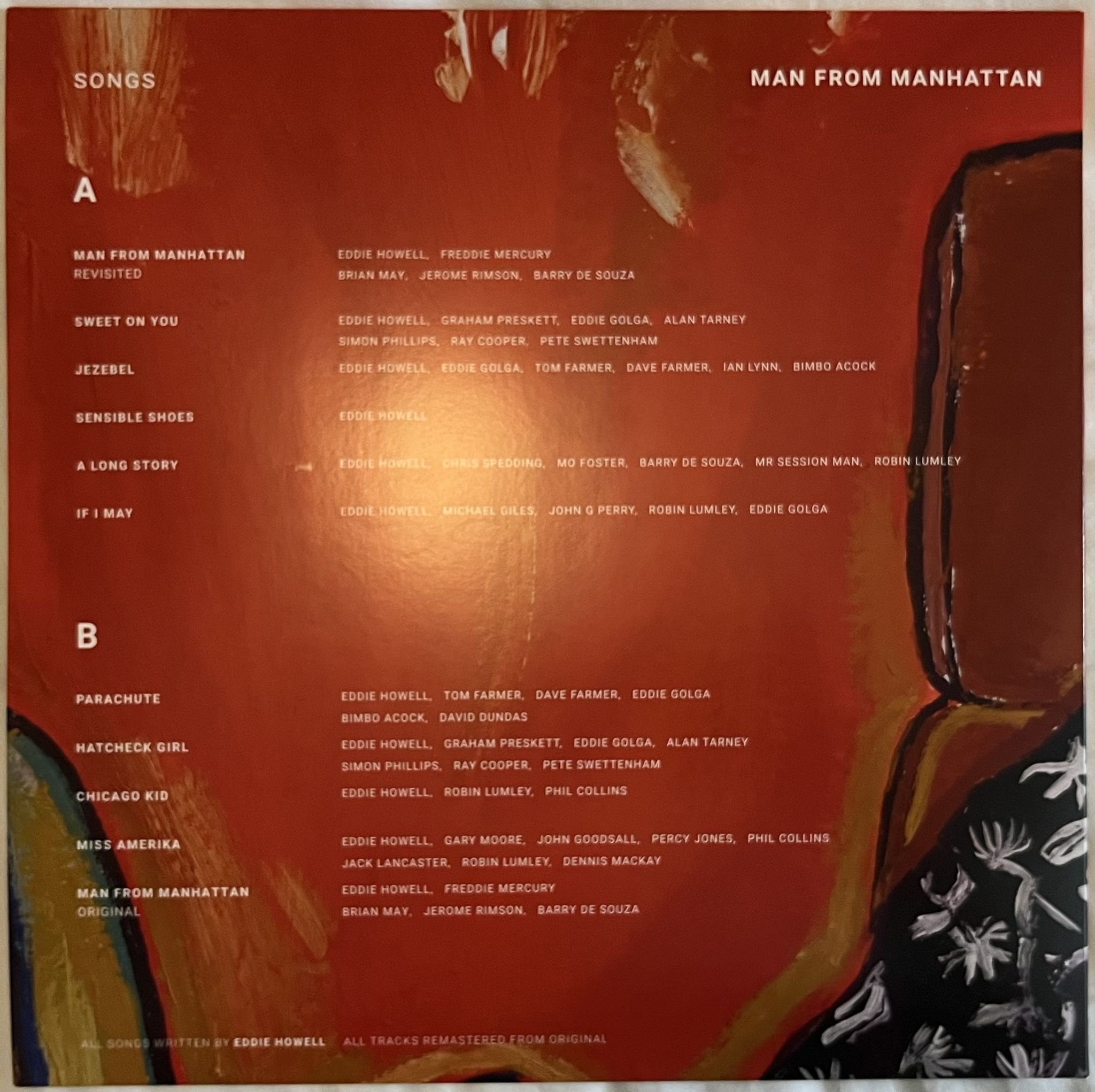 Omslagsbild för skivan Eddie Howell & Freddie Mercury – Man From Manhattan LP box LTD 2024 MCM GLOBAL