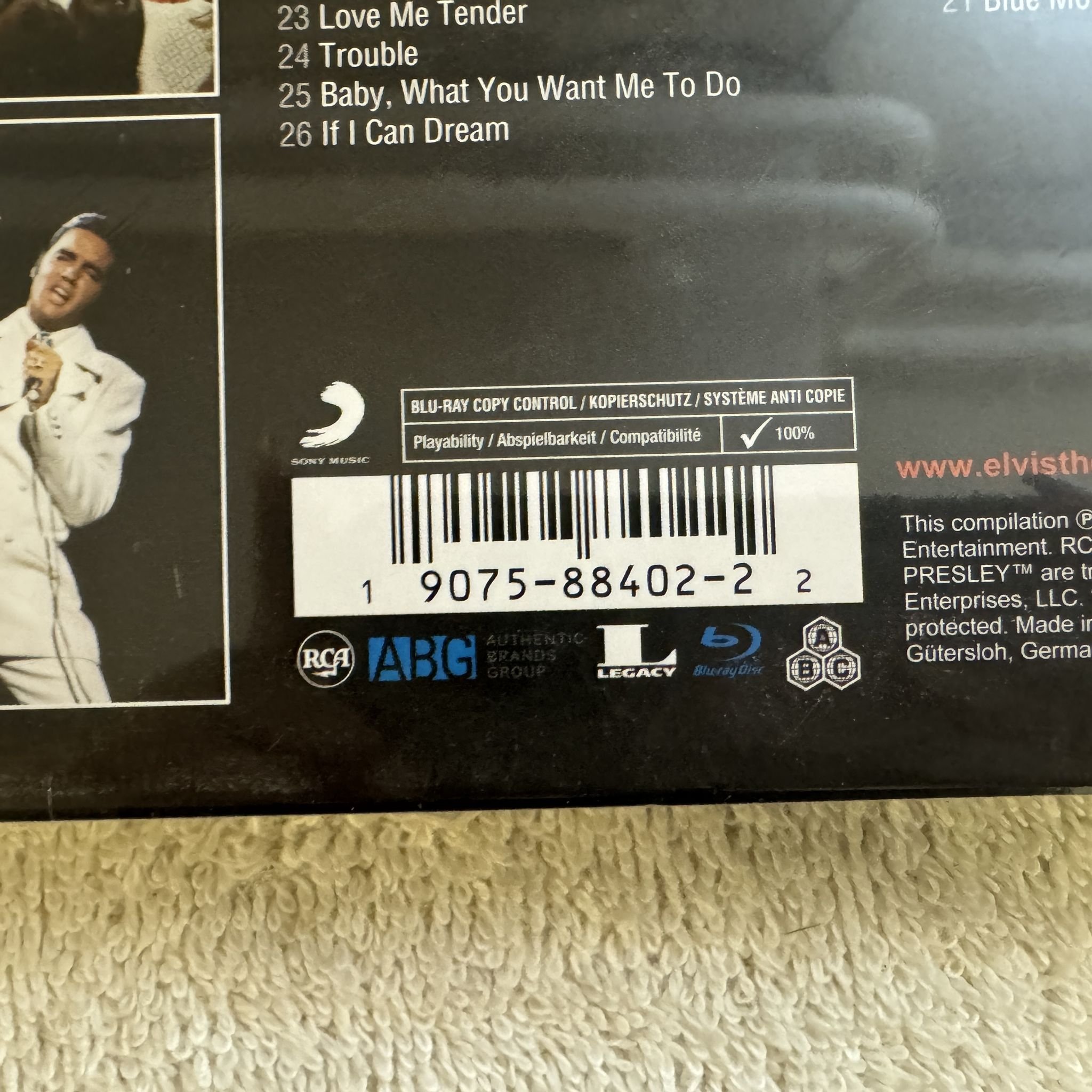 Omslagsbild för skivan ELVIS PRESLEY '68 Comeback Special 4xCD 2xBlue-Ray BOX 2018 ** Sealed **