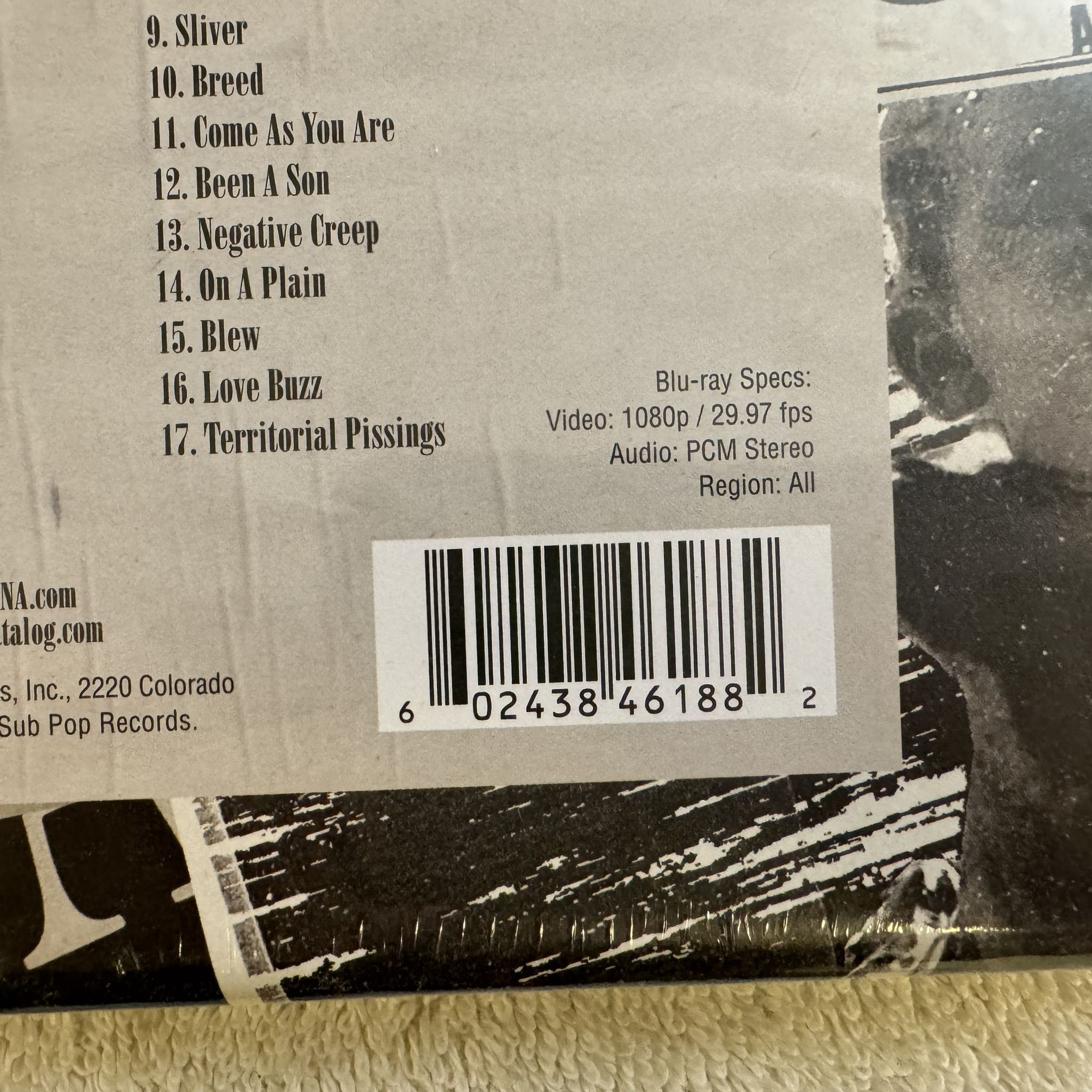 Omslagsbild för skivan NIRVANA nevermind 4xCD + Blue-Ray BOX 2021 GEFFEN 3846188 ** Sealed **