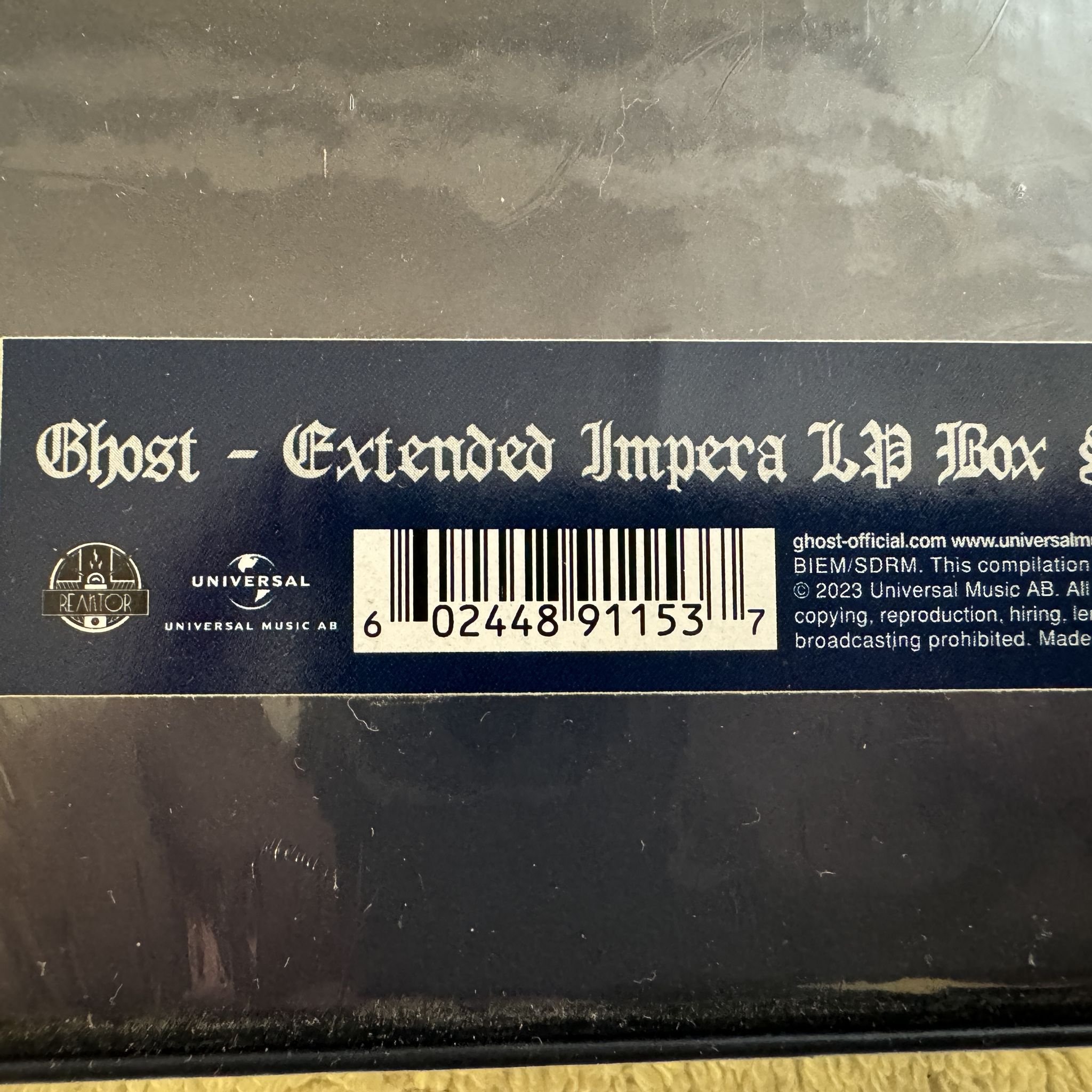 Omslagsbild för skivan GHOST Extended Impera 4xVINYL box set 2023 reaktor 060244891153 ** Sealed **