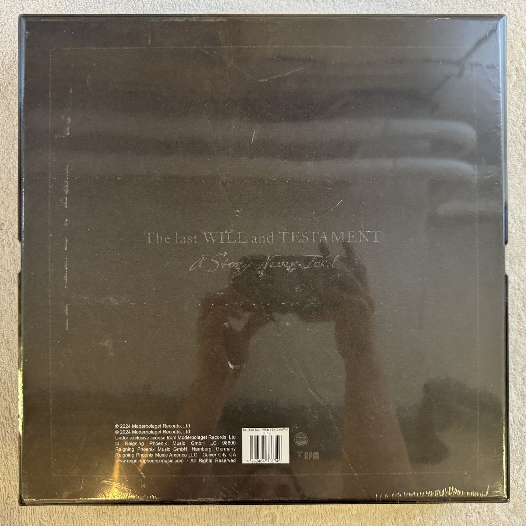 Omslagsbild för skivan Opeth – The Last Will And Testament 2xVINYL CD Blu-Ray BOX 2024 * SEALED *