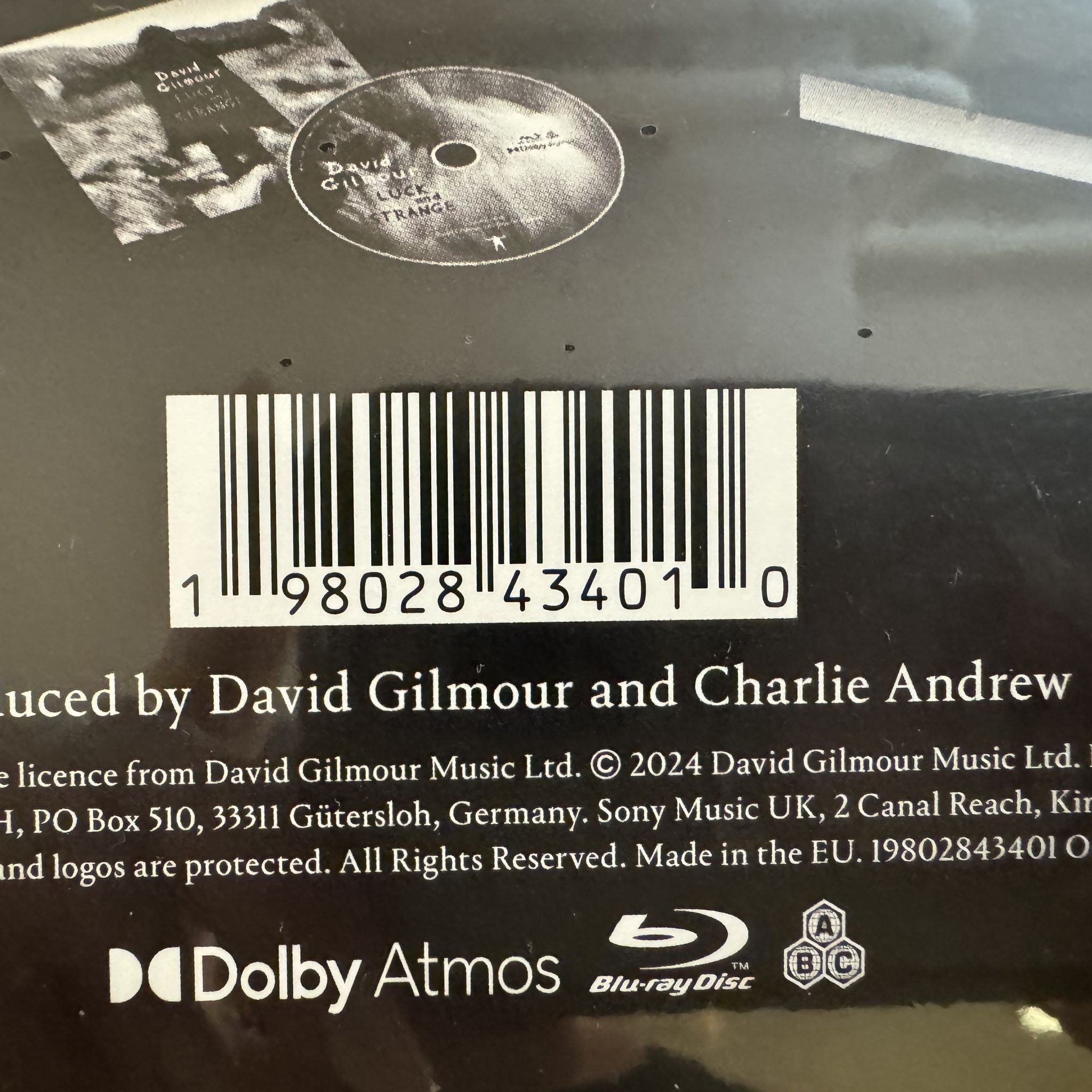 Omslagsbild för skivan David Gilmour – Luck And Strange 2xVINYL 4xCD Blu-Ray BOX 2024 ** SEALED **