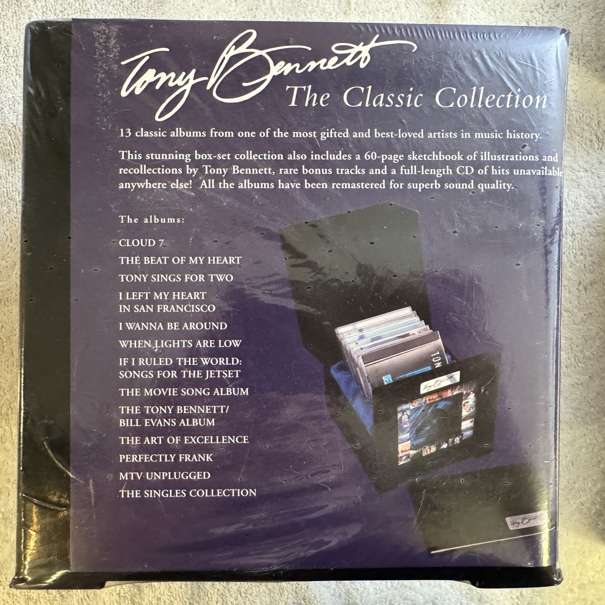Omslagsbild för skivan Tony Bennett – The Classic Collection 13xCD box 2006 Columbia 888552 * SEALED *