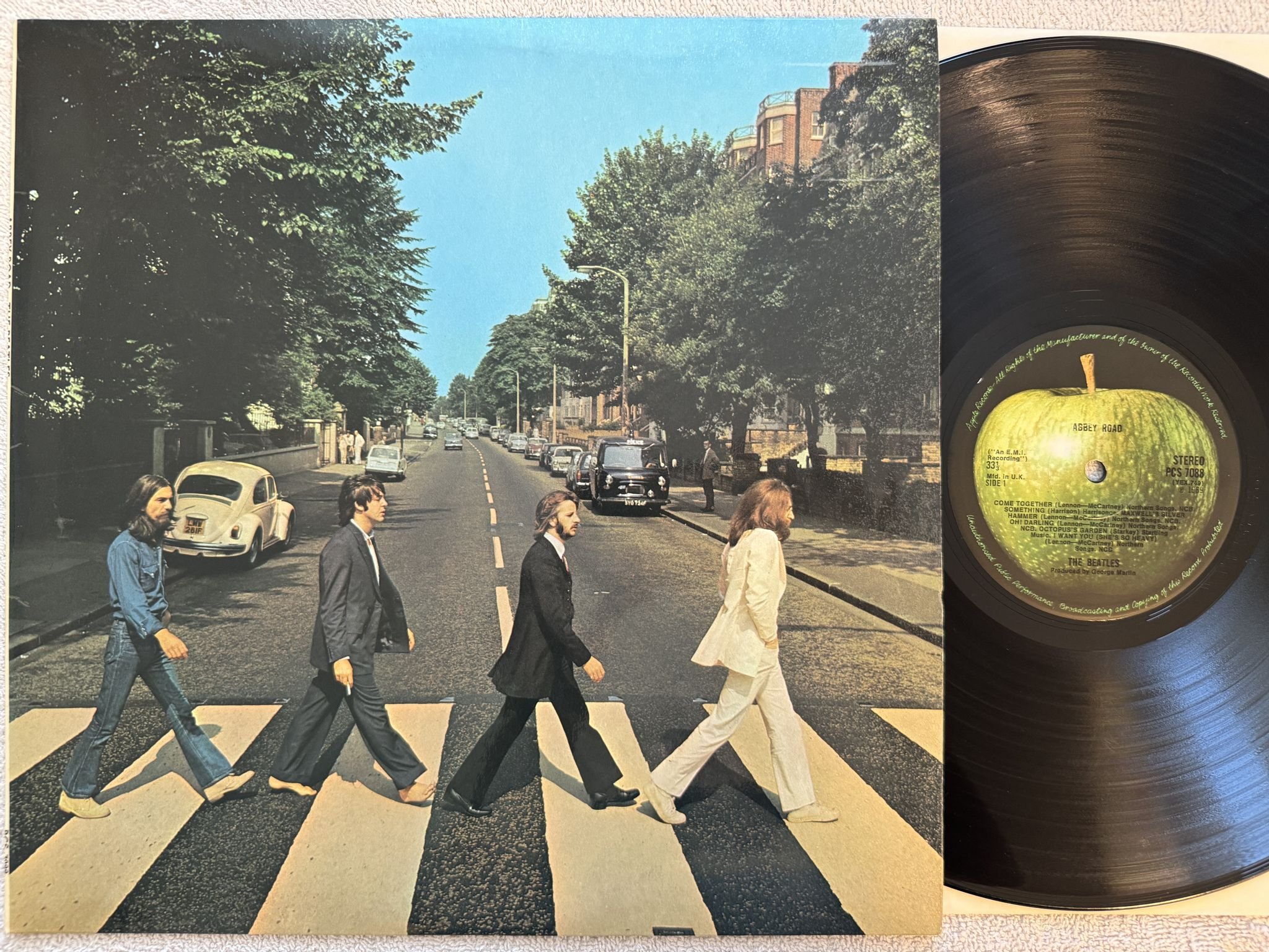 Omslagsbild för skivan THE BEATLES abbey road LP -69 UK APPLE PCS 7088