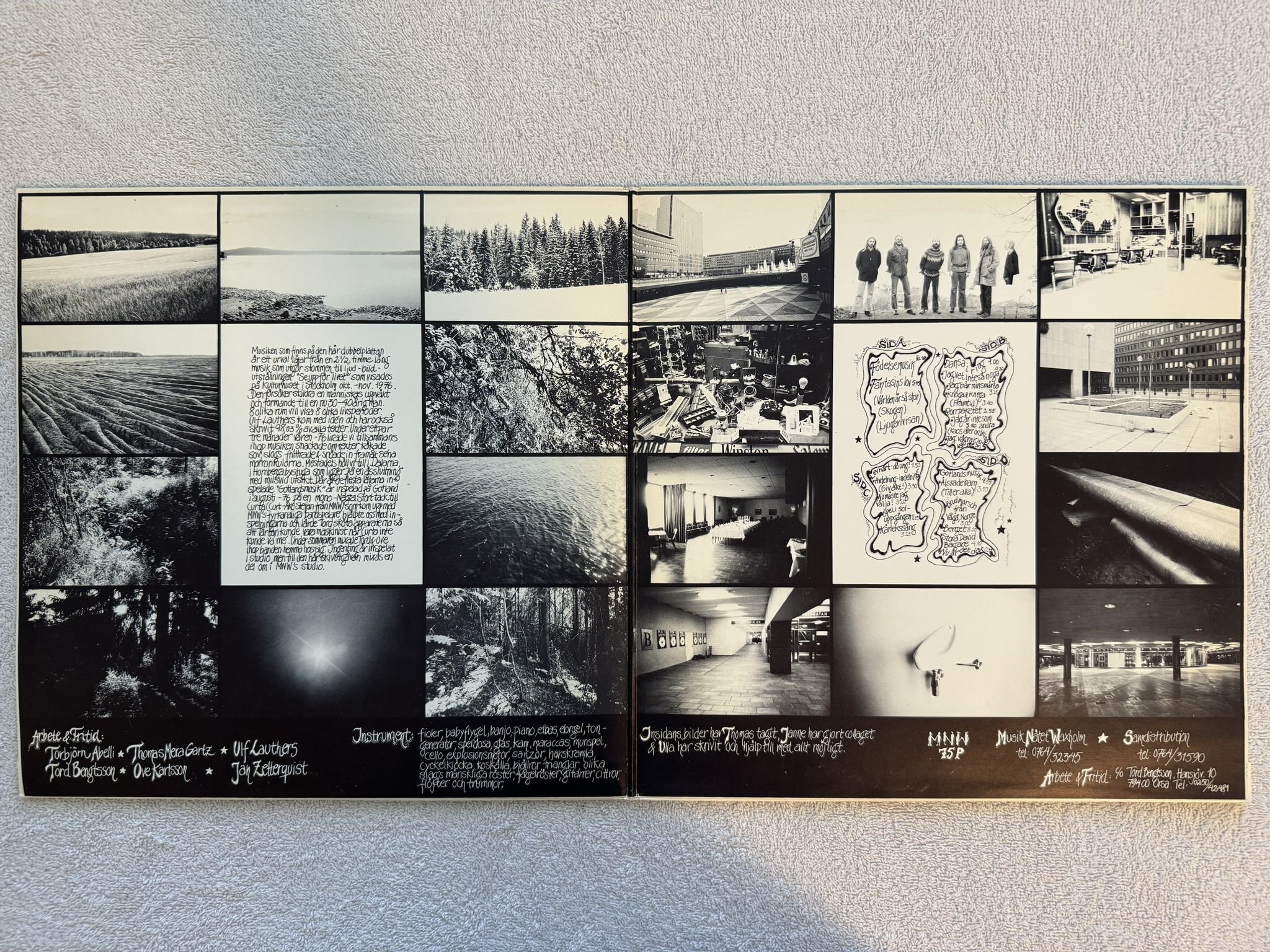 Omslagsbild för skivan ARBETE & FRITID se upp för livet 2xLP -77 Swe MNW MNW 75P