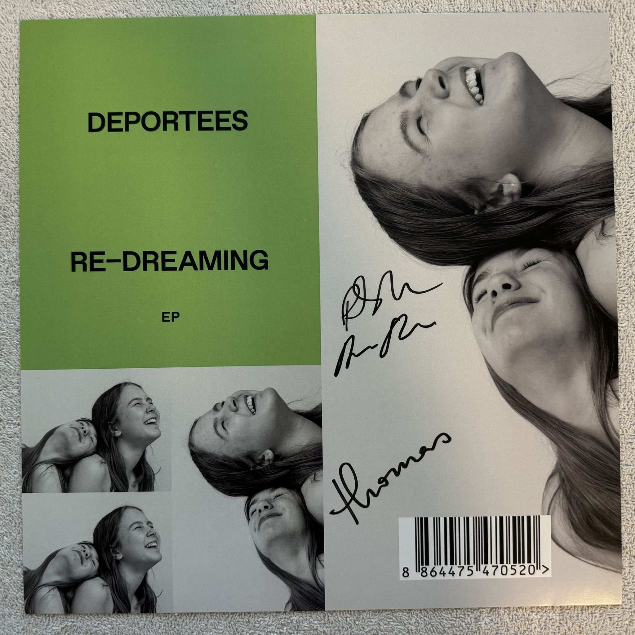 Omslagsbild för skivan DEPORTEES Re-Dreaming EP 2019 Swe SONY 19075943011 ** SIGNED CARD **
