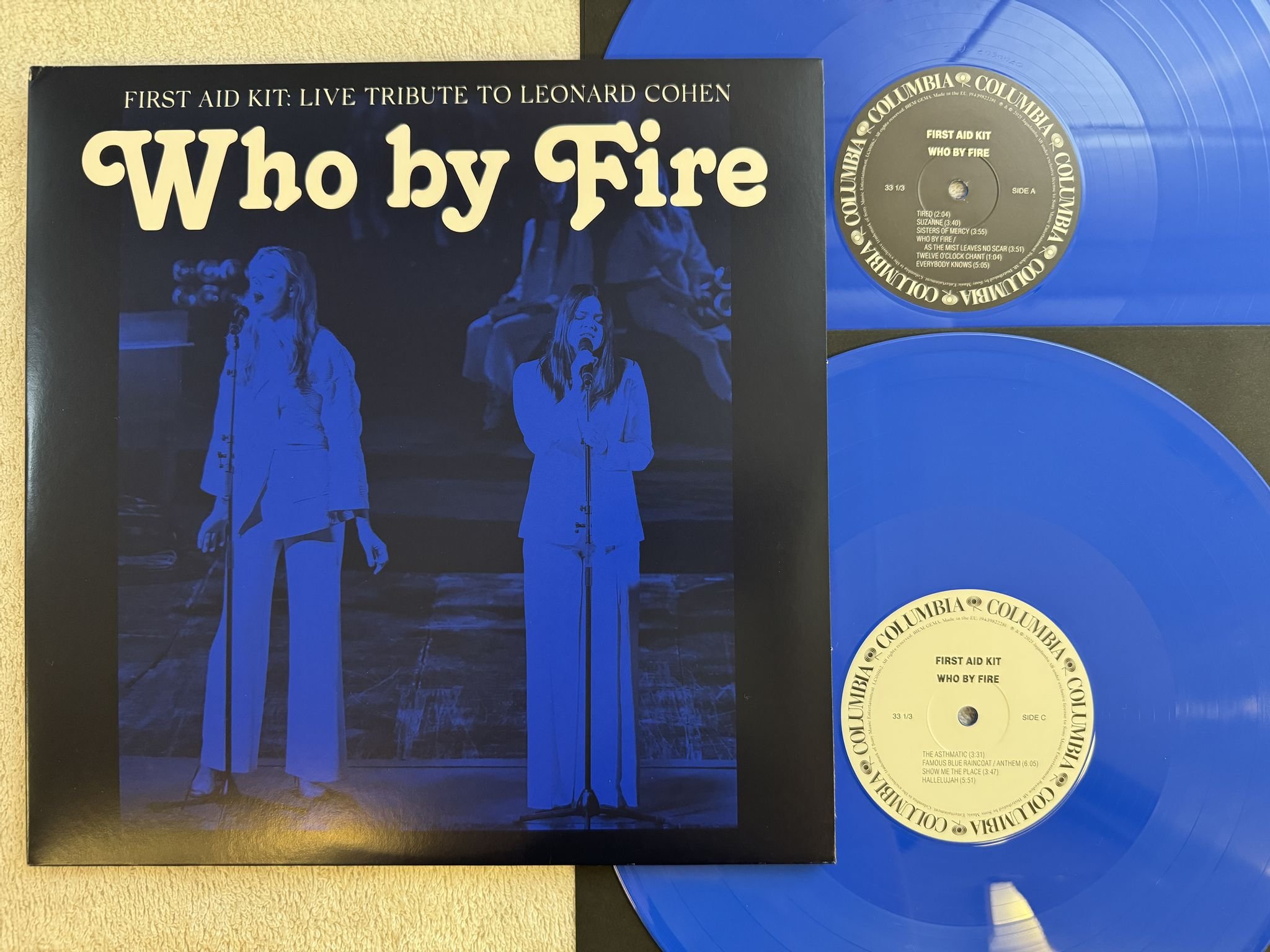 Omslagsbild för skivan FIRST AID KIT Who By Fire 2xLP 2021 COLUMBIA 19439822281 ** SIGNED **