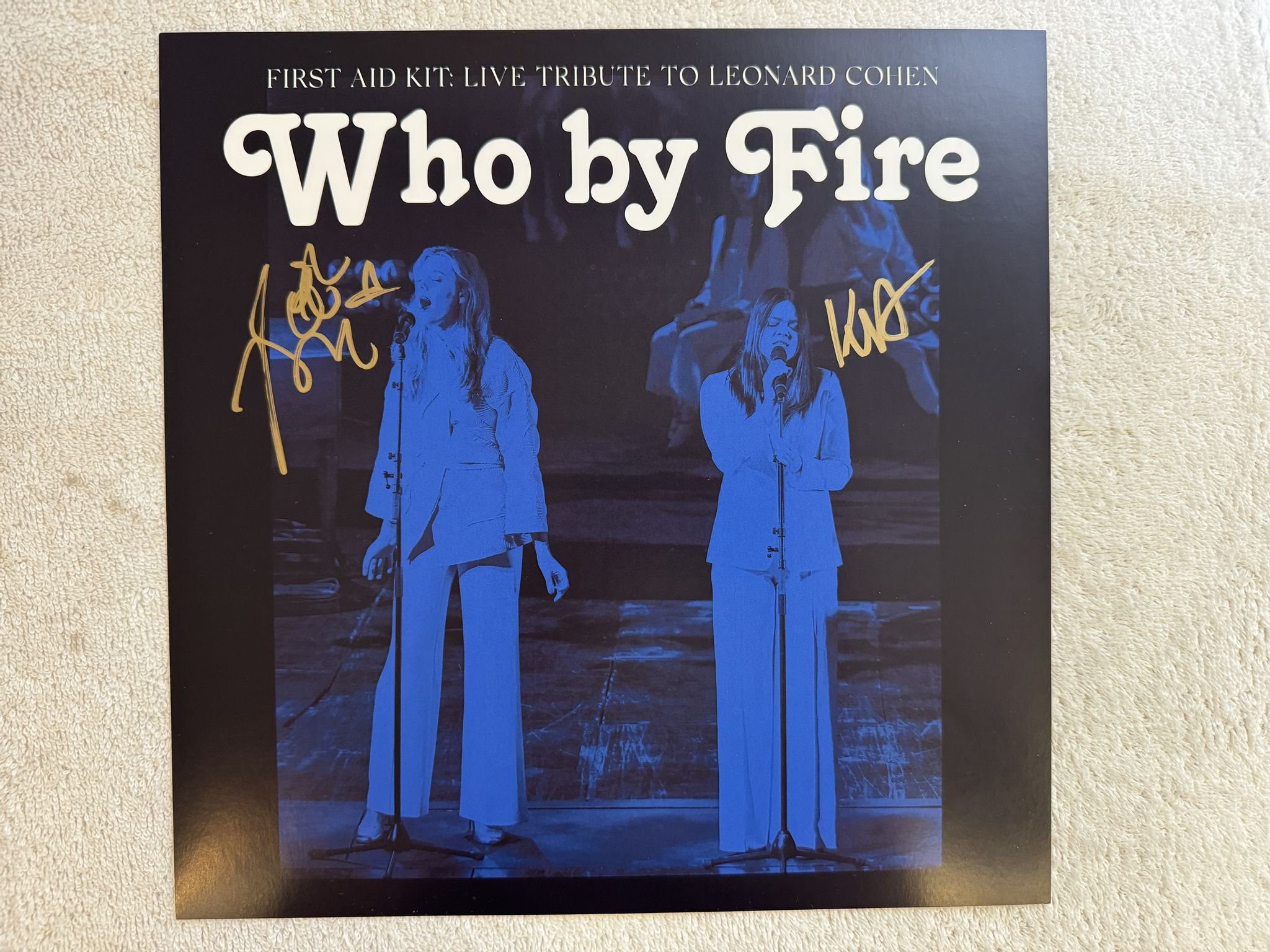 Omslagsbild för skivan FIRST AID KIT Who By Fire 2xLP 2021 COLUMBIA 19439822281 ** SIGNED **