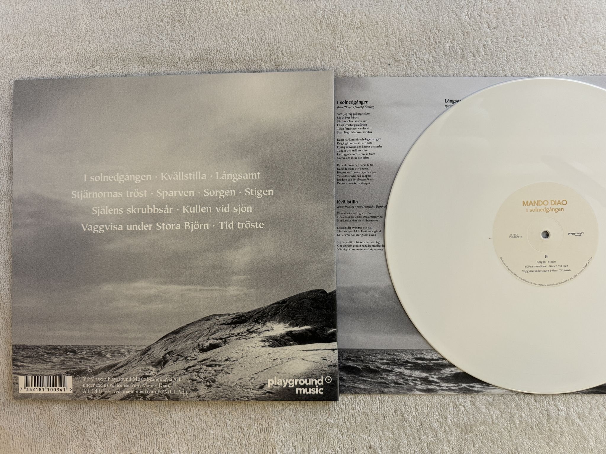 Omslagsbild för skivan MANDO DIAO I Solnedgången LP 2020 playground PGMLLP144 ** Själens skrubbsår **