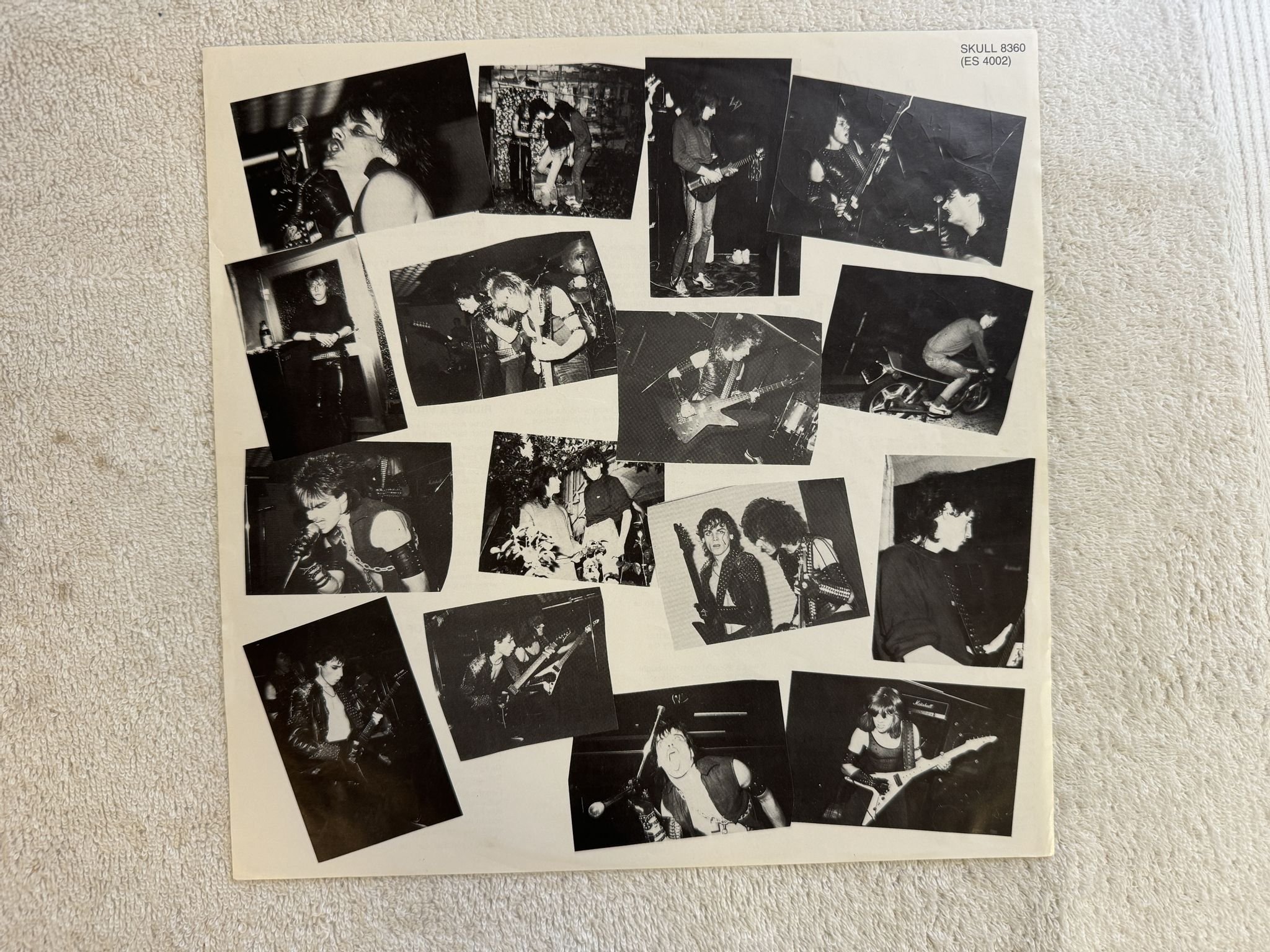 Omslagsbild för skivan LIVING DEATH Vengeance Of Hell LP -84 Belgium MAUSOLEUM SKULL 8360