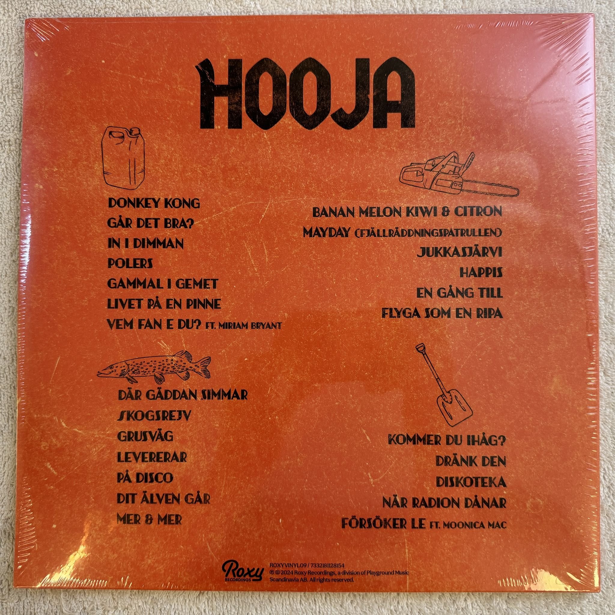 Omslagsbild för skivan HOOJA s/t LP 2024 ROXY 7332181128154 *** signed card / sealed album ***