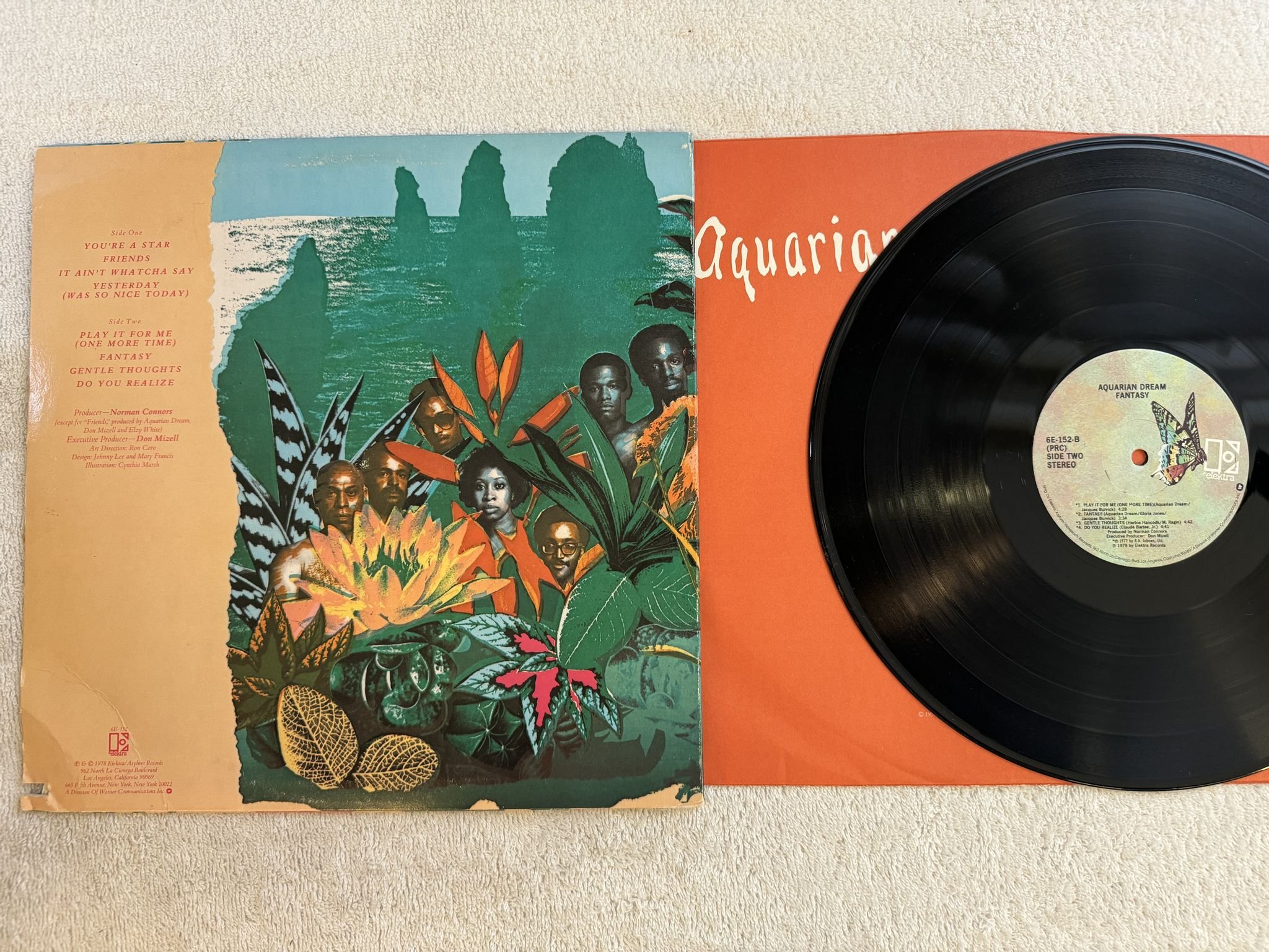 Omslagsbild för skivan AQUARIAN DREAM fantasy LP -78 US ELEKTRA 6E-152 *** SOUL / DISCO ***