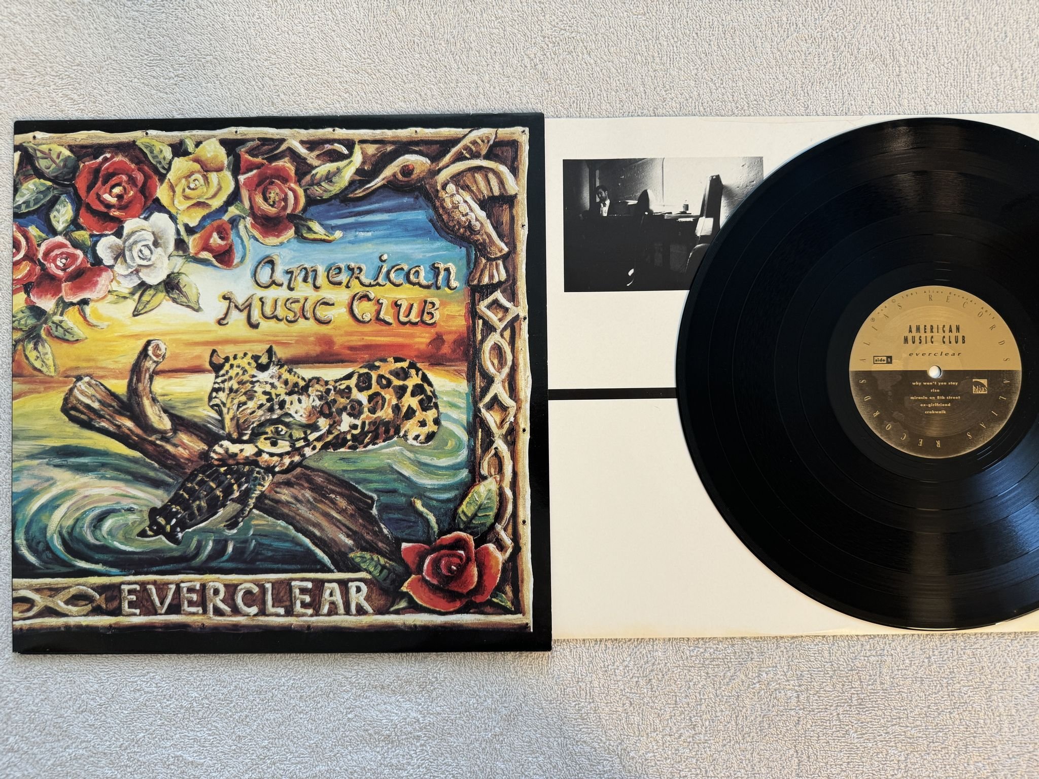 Omslagsbild för skivan AMERICAN MUSIC CLUB Everclear LP -91 US ALIAS A 015