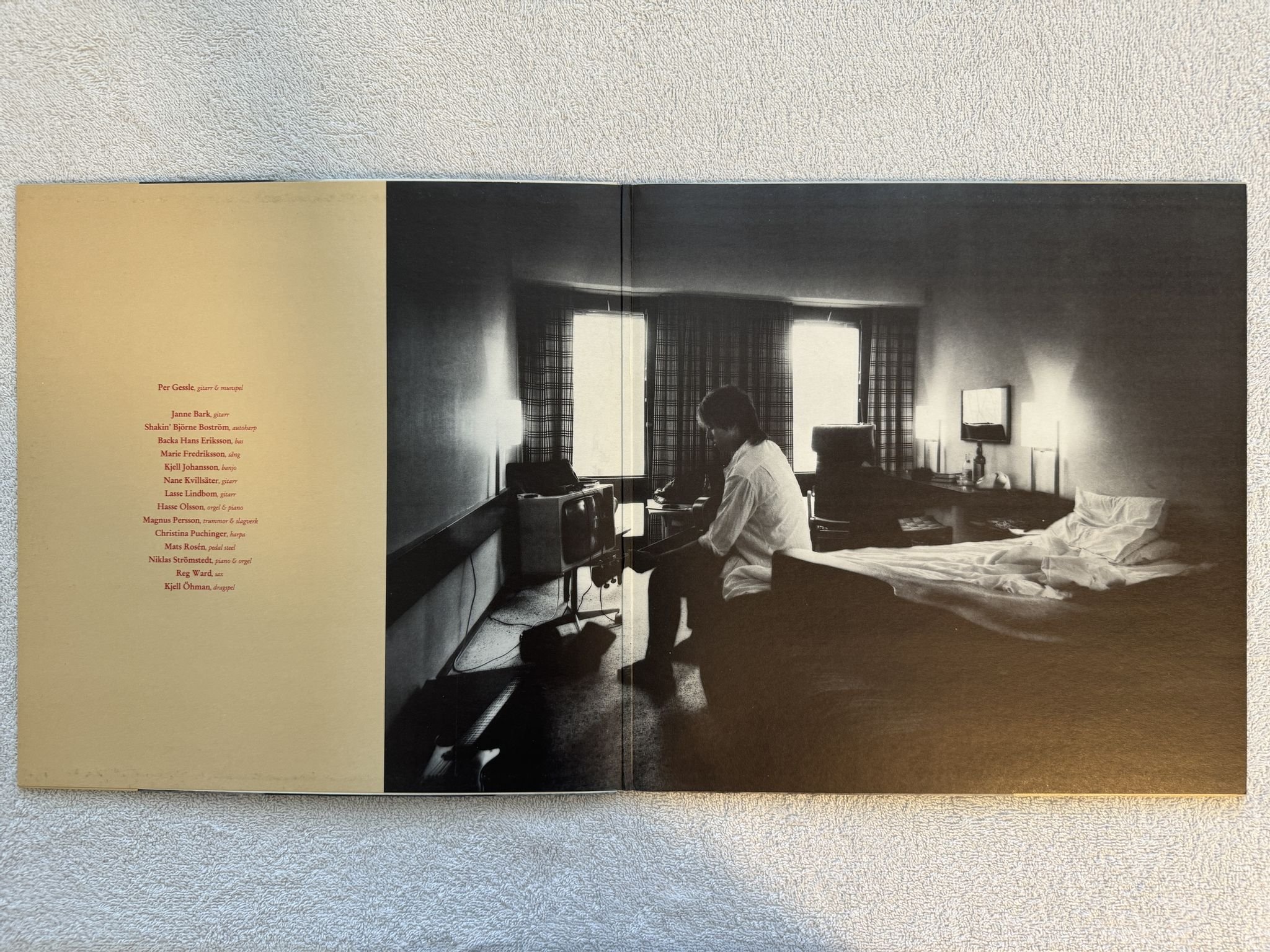 Omslagsbild för skivan PER GESSLE s/t LP -83 Swe PARLOPHONE 7C 062-35995 ** NICE SIGNATURE **