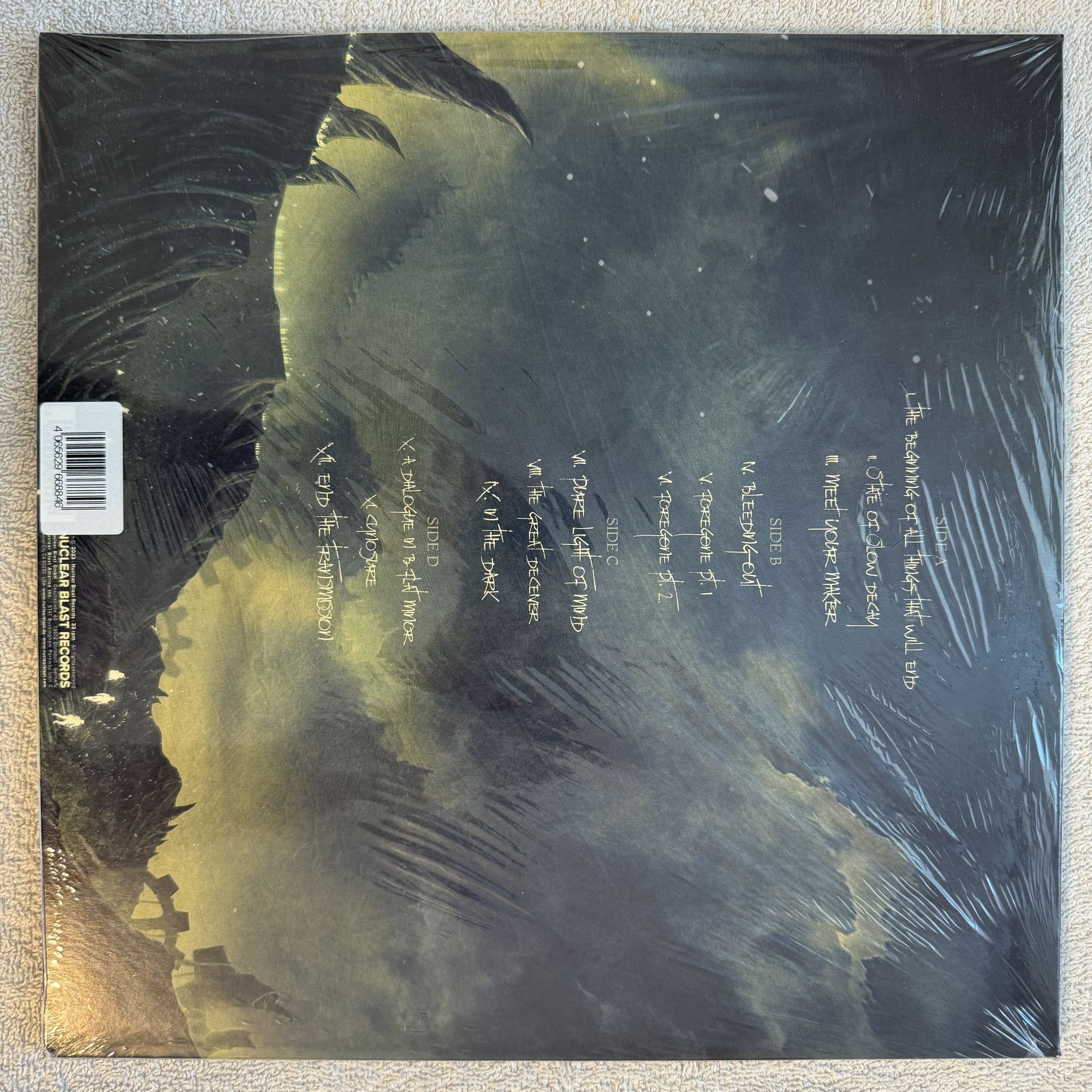 Omslagsbild för skivan IN FLAMES Foregone 2xLP 2023 Swe NUCLEAR BLAST NBR 65141 *** STILL SEALED ***