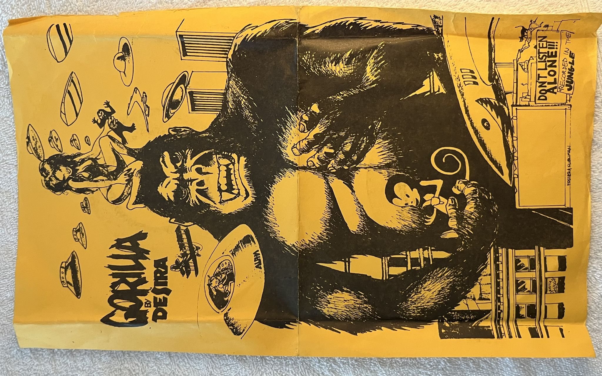 Omslagsbild för skivan DESIRA gorilla ANGEL DEMONIC saga To Kong 7" US -76 THUNDER T 1018 * HARD ROCK *