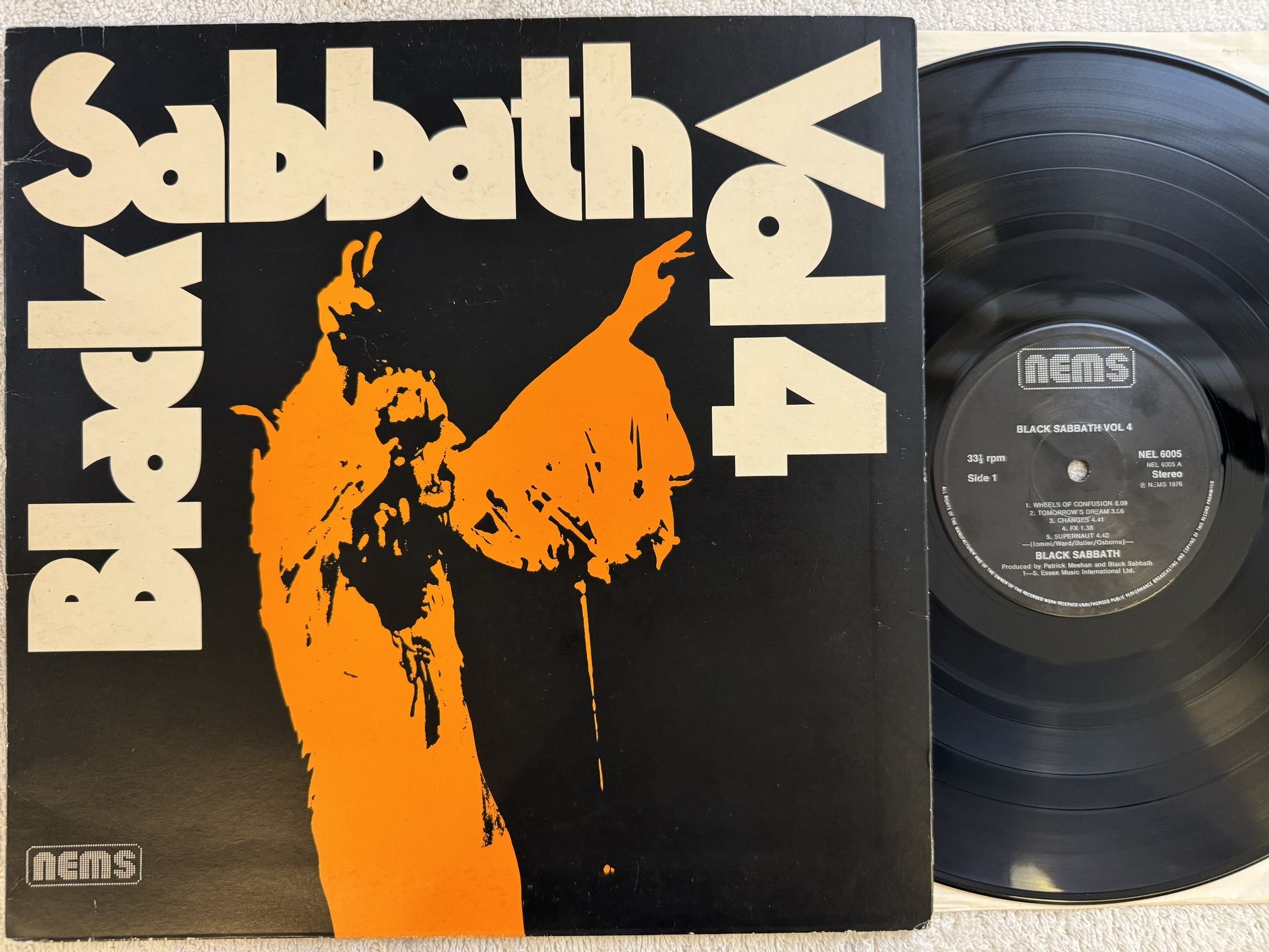 Omslagsbild för skivan BLACK SABBATH vol 4 LP UK NEMS NEL 6005